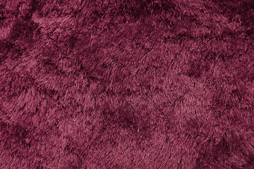 5" X 8" Red And Purple Shag Tufted Handmade Area Rug