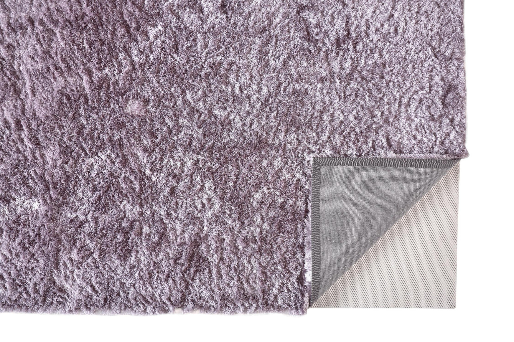 8" X 10" Purple Shag Tufted Handmade Area Rug
