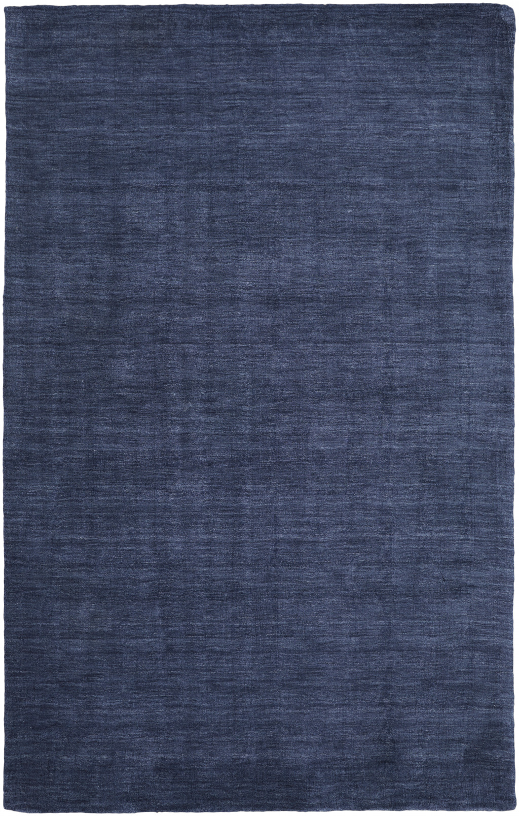 5" X 8" Blue Wool Hand Woven Area Rug