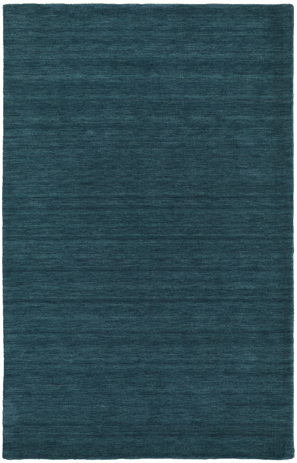 4" X 6" Blue And Green Wool Hand Woven Stain Resistant Area Rug