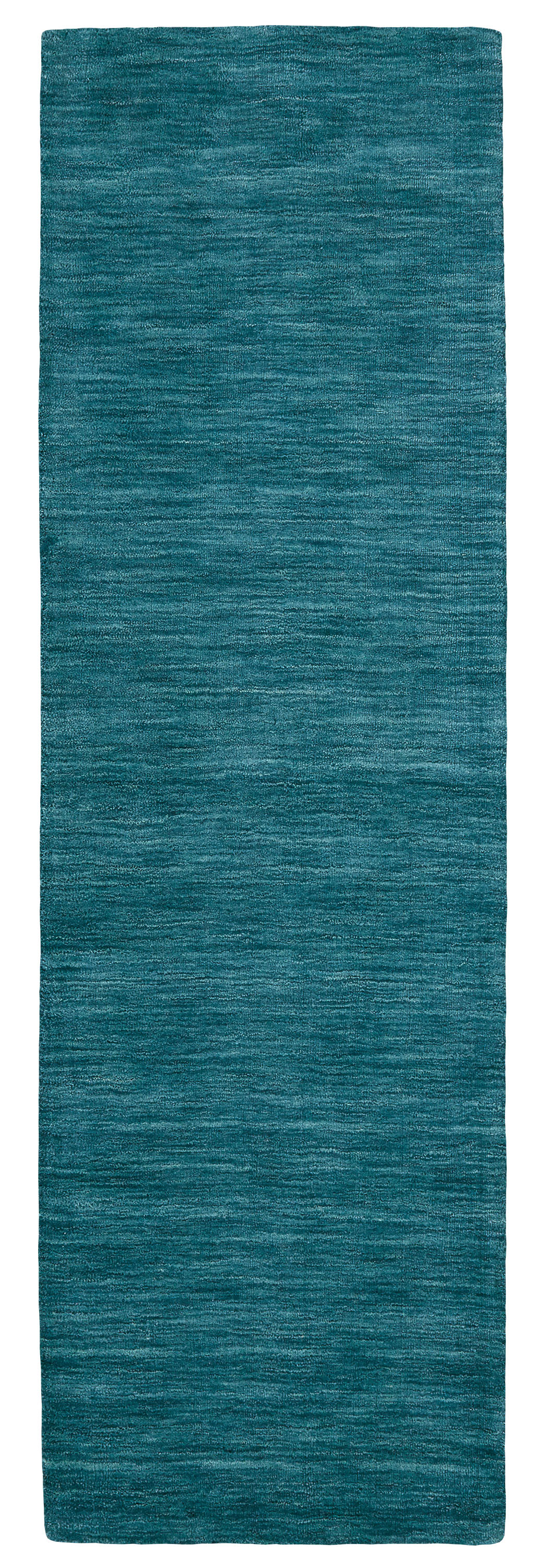 8" Runner Blue and Green Hand Woven Runner Rug