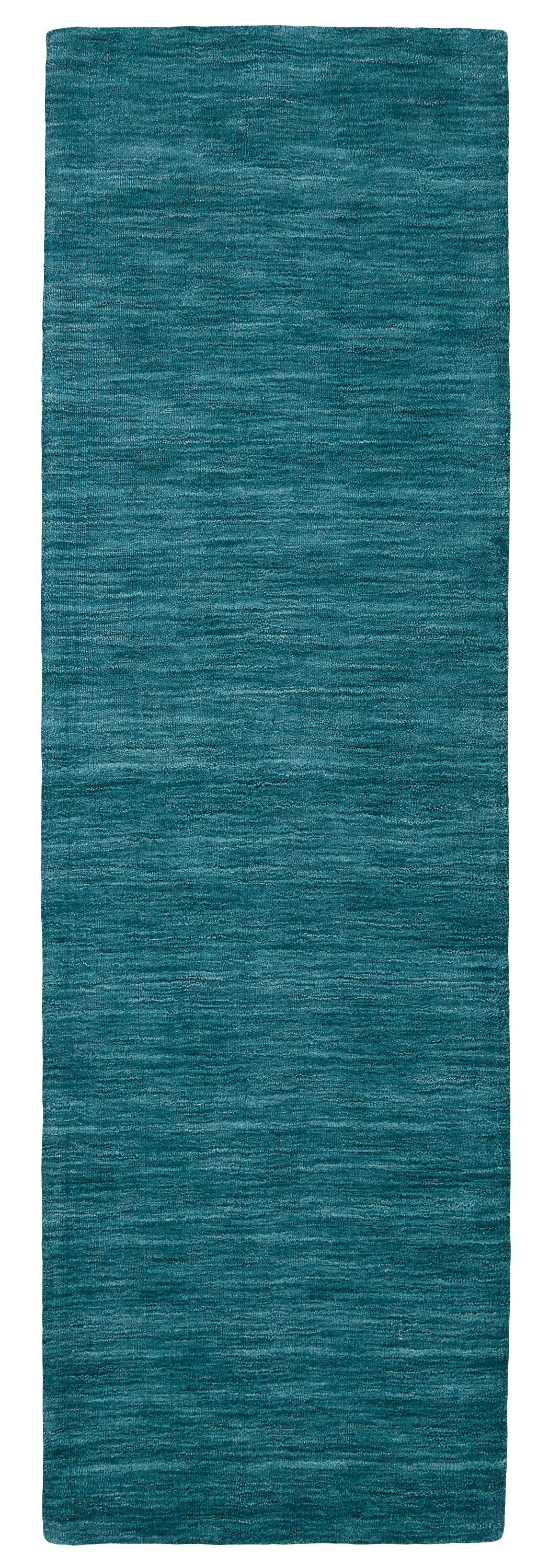 8" Runner Blue and Green Hand Woven Runner Rug
