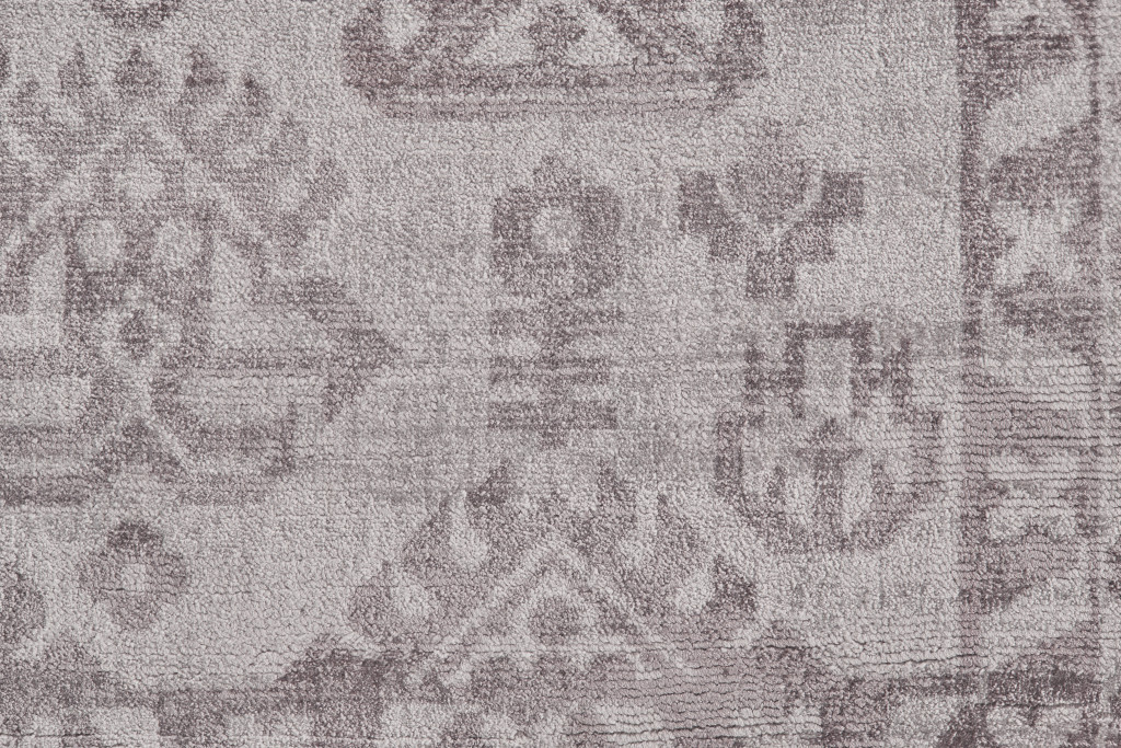 5" X 8" Gray Abstract Hand Woven Area Rug
