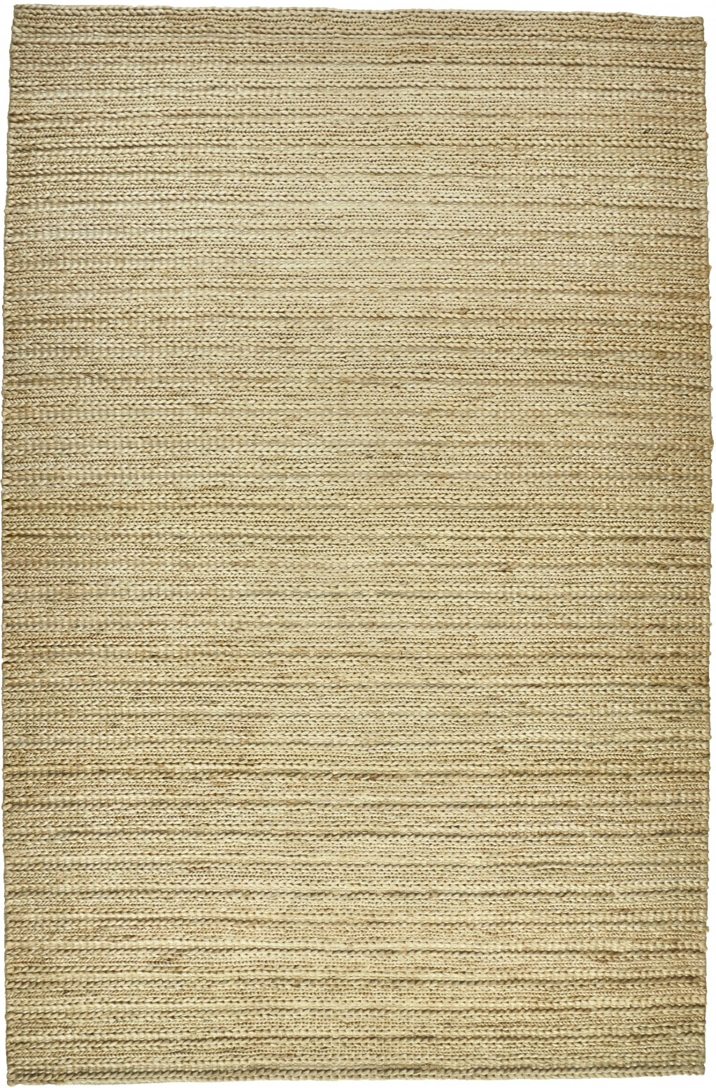 5 X 8 Tan Ivory And Taupe Hand Woven Area Rug