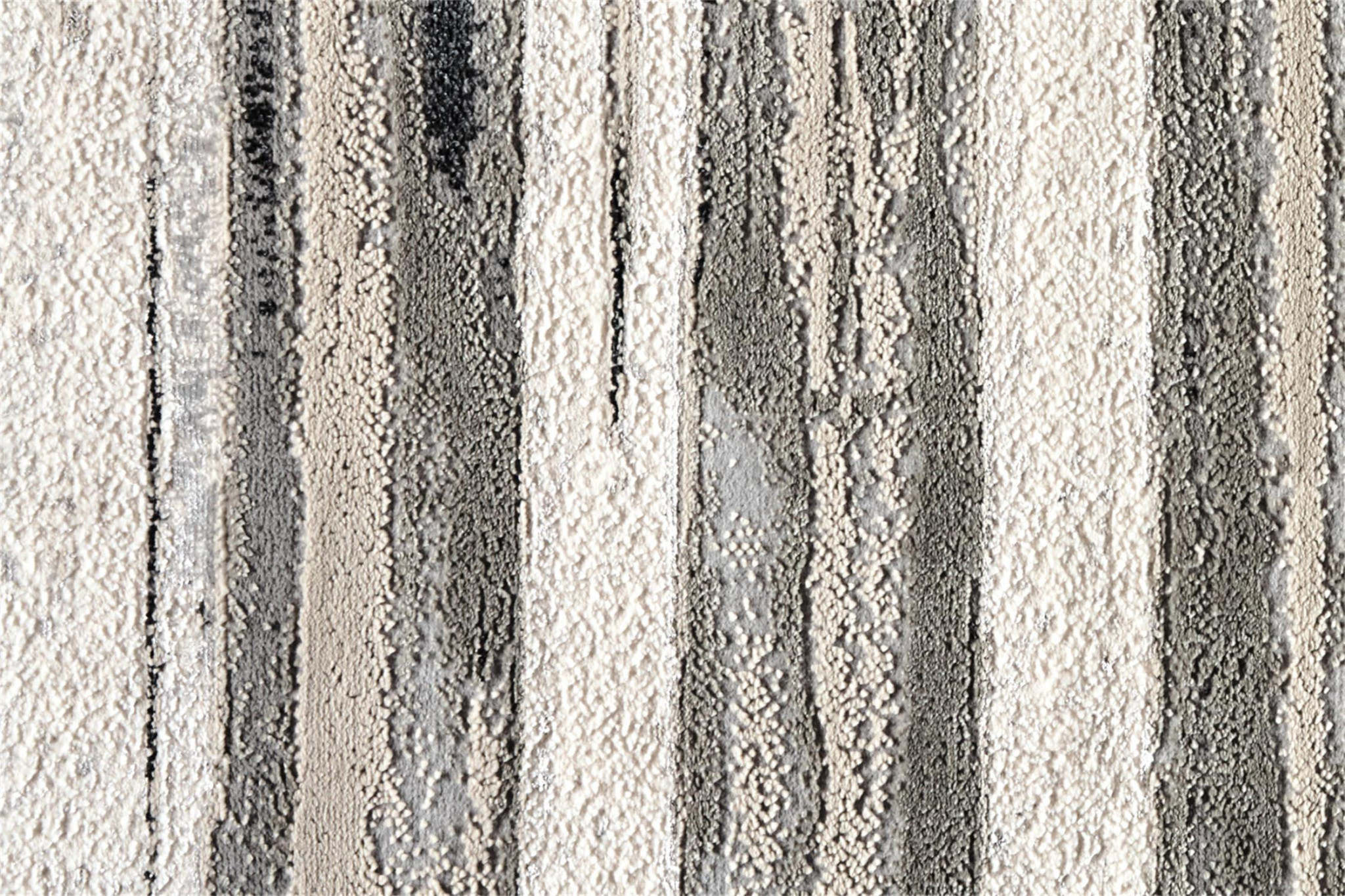 10" X 13" Silver Gray And Black Abstract Stain Resistant Area Rug