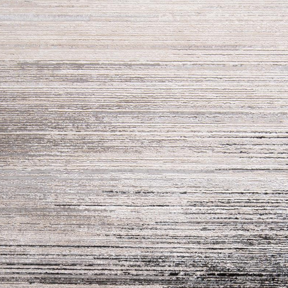9" X 12" Black And Dark Gray Abstract Area Rug