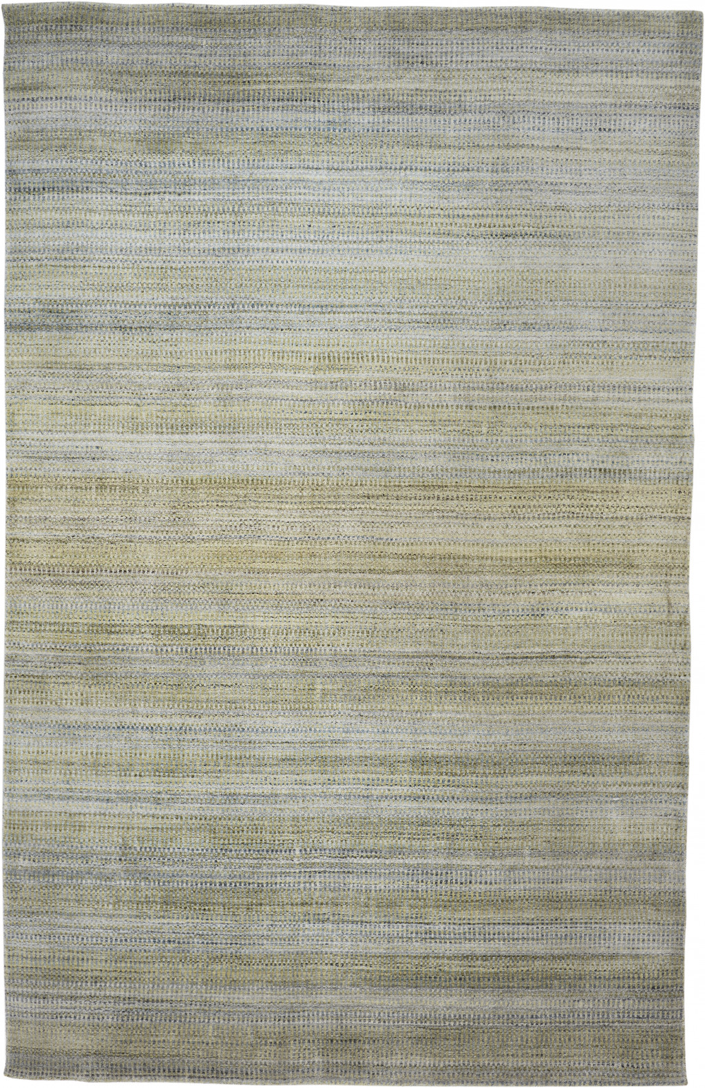 5' X 8' Green Blue And Tan Ombre Hand Woven Area Rug-511723-1