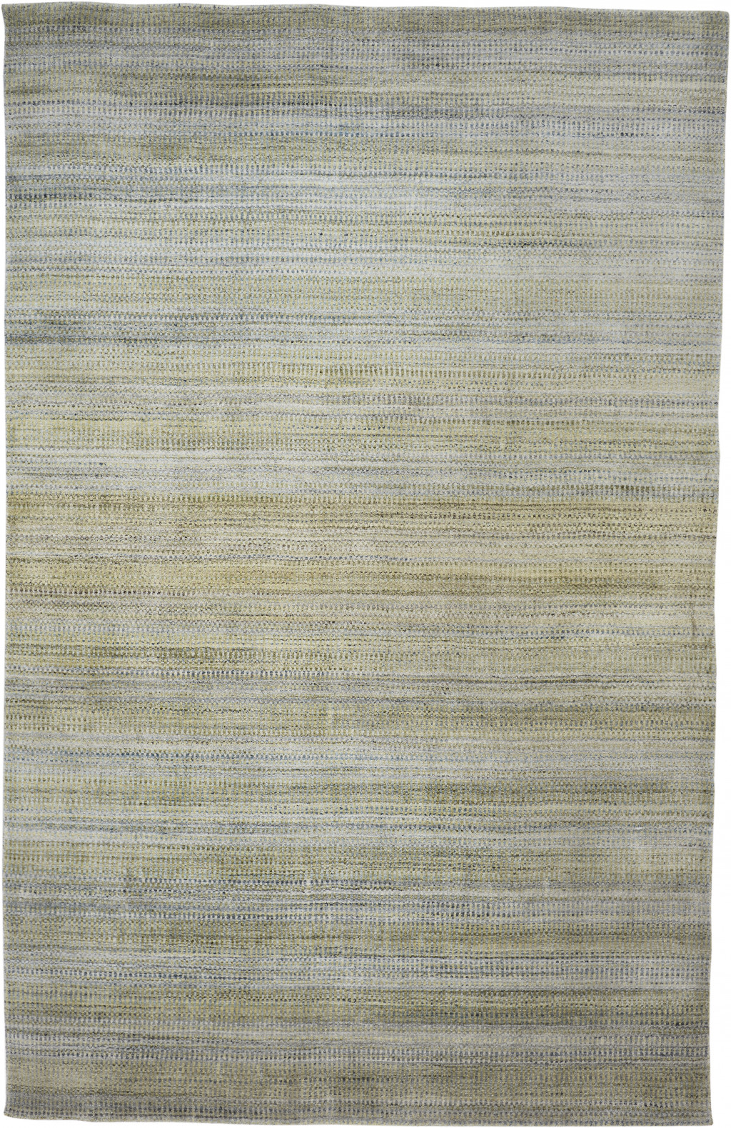 5" X 8" Blue and Green Ombre Hand Woven Area Rug