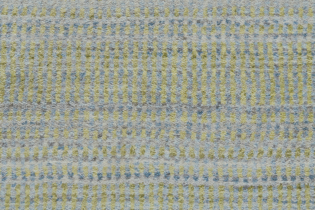 5" X 8" Blue and Green Ombre Hand Woven Area Rug