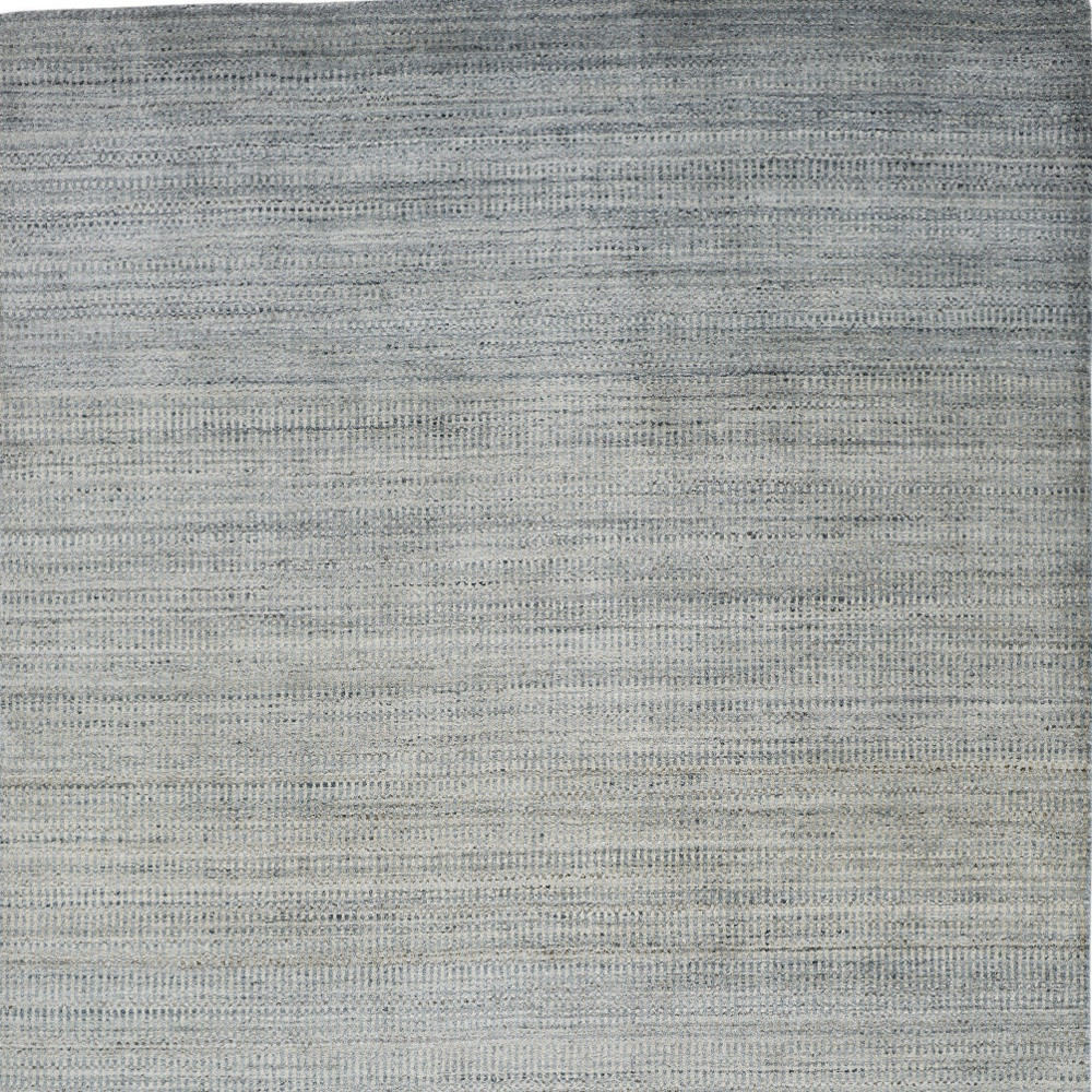 5" X 8" Blue and Gray Ombre Hand Woven Area Rug