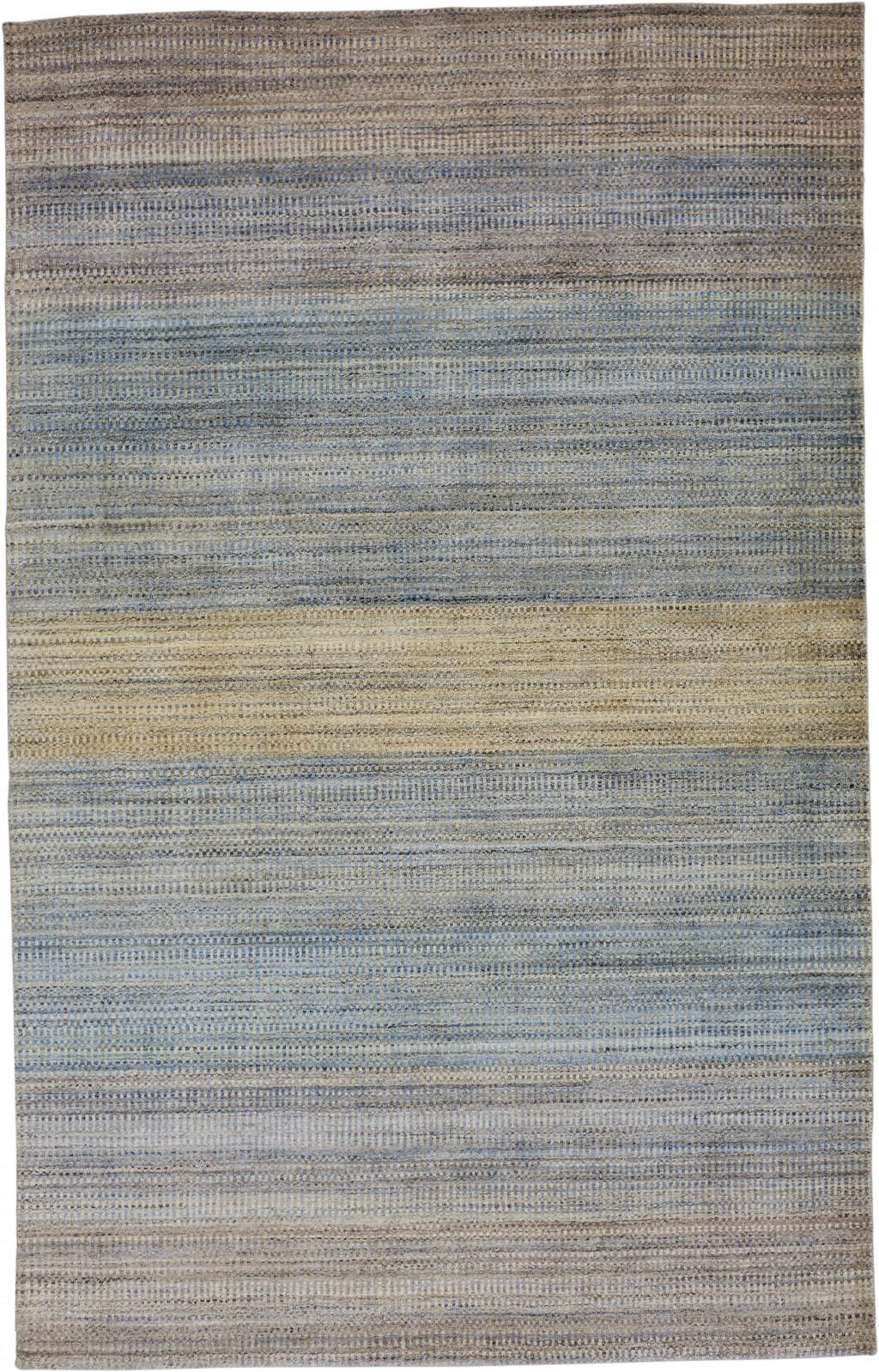 5' X 8' Blue Purple And Tan Ombre Hand Woven Area Rug-511744-1