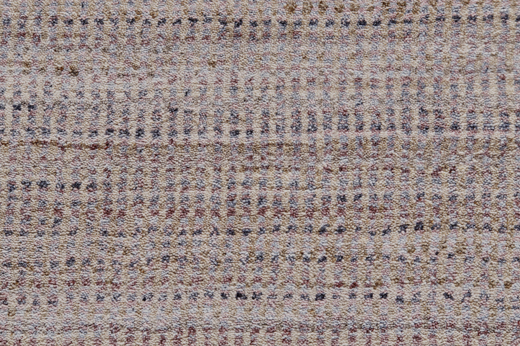 5" X 8" Blue Purple And Tan Ombre Hand Woven Area Rug