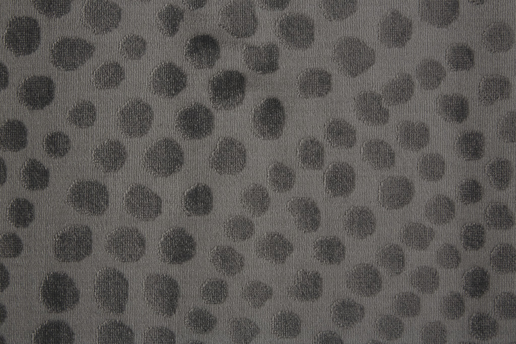 8" Gray Silver And Ivory Abstract Stain Resistant Runner Rug