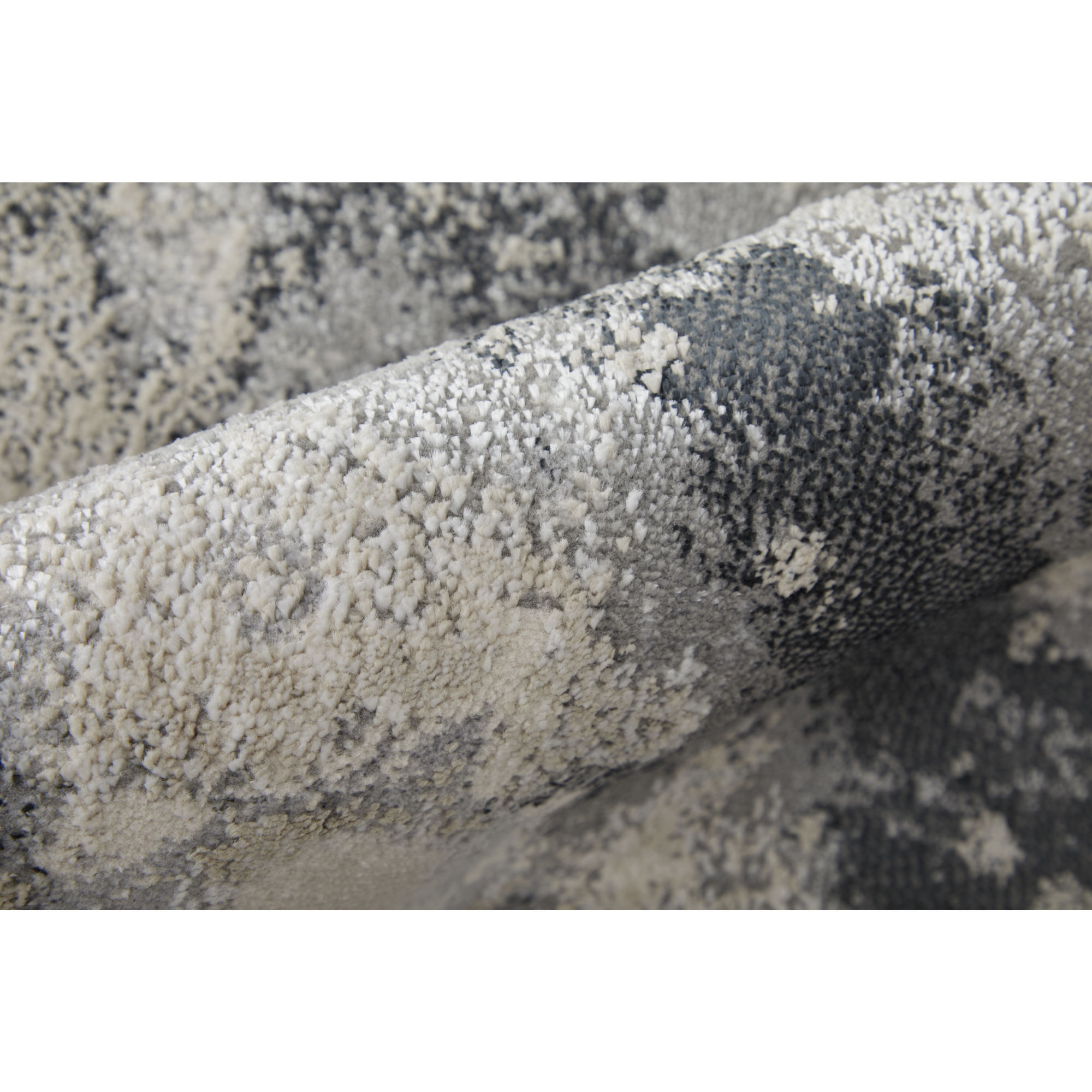 5" X 8" Gray Abstract Area Rug