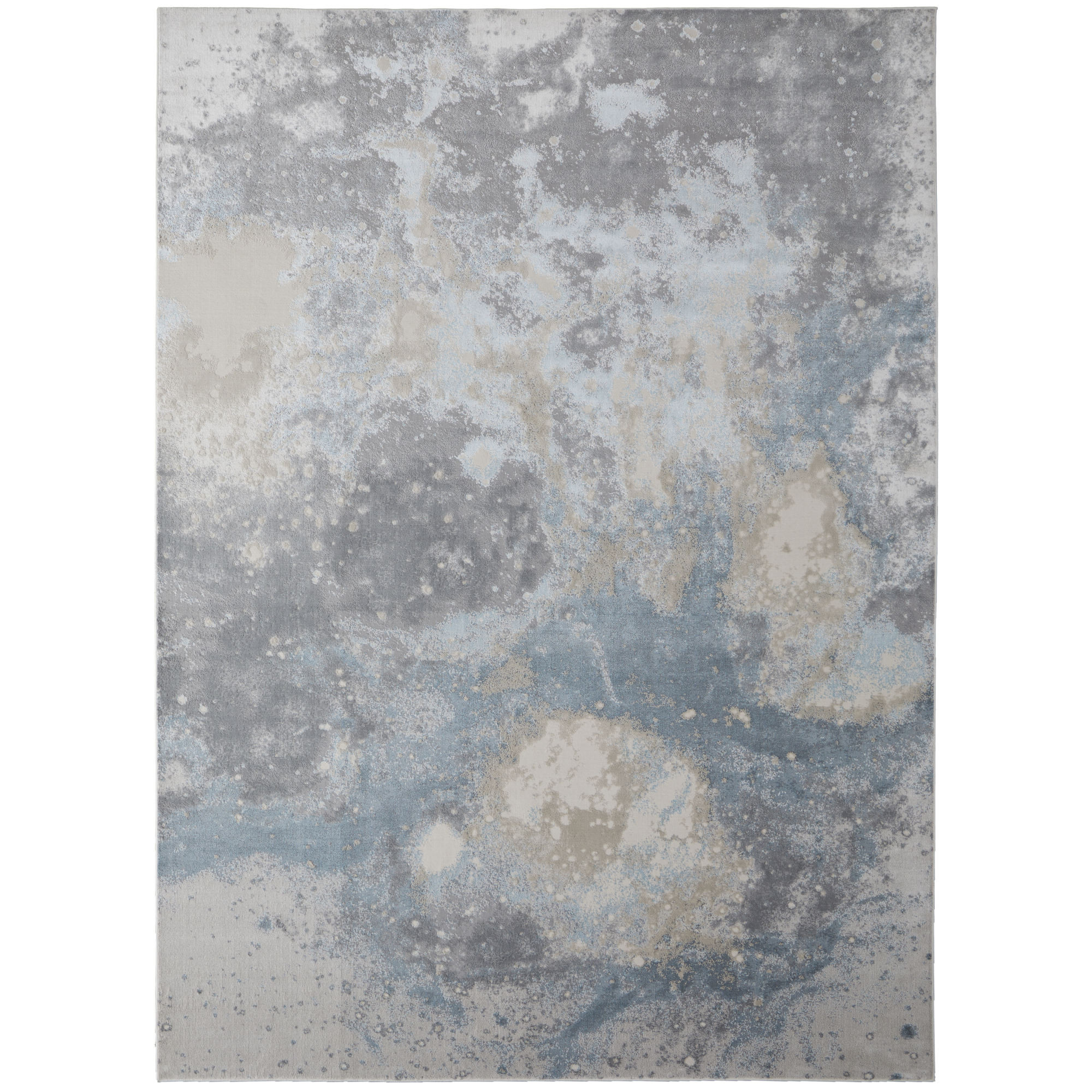 4 x 6 Blue Abstract Area Rug