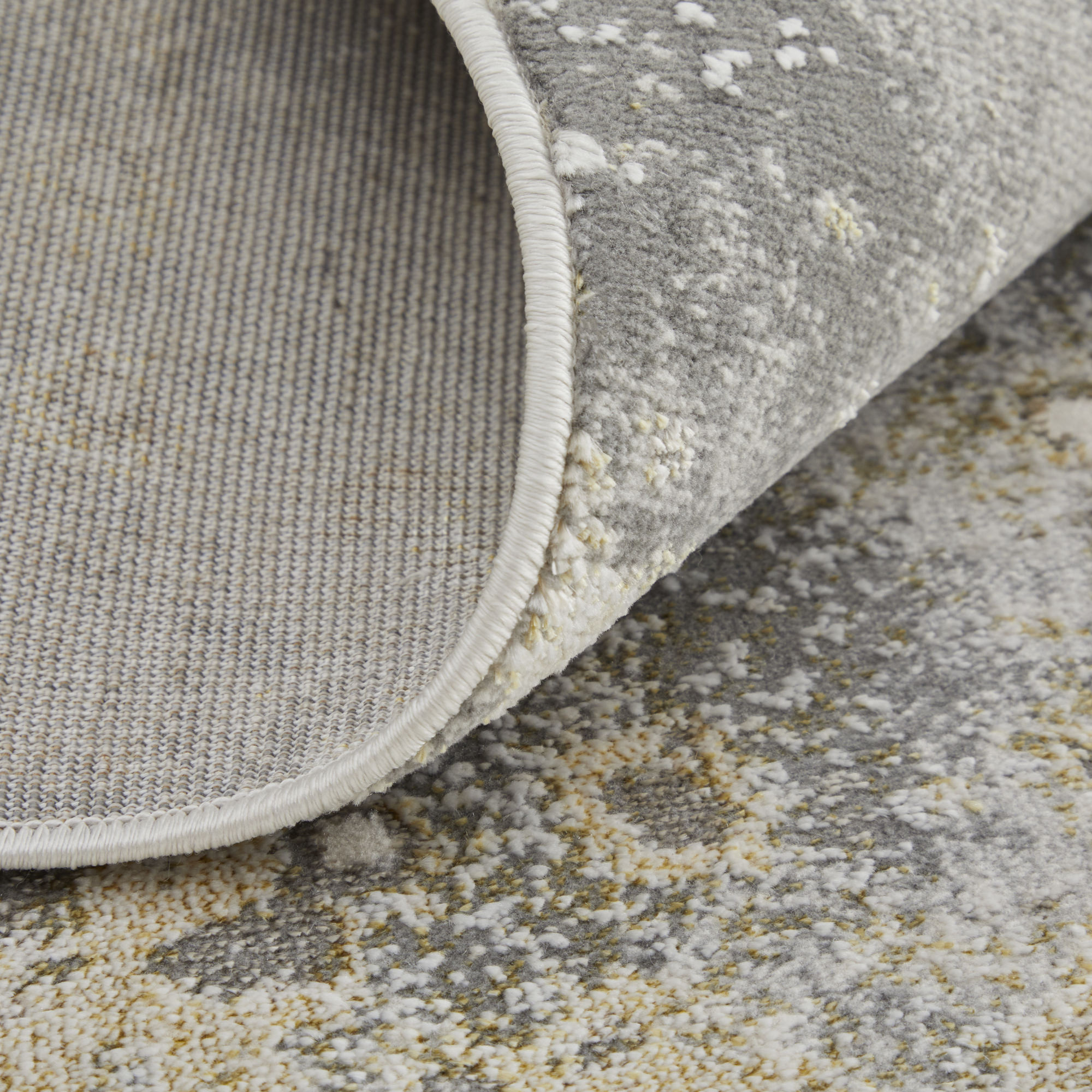2" X 3" Gray Abstract Area Rug