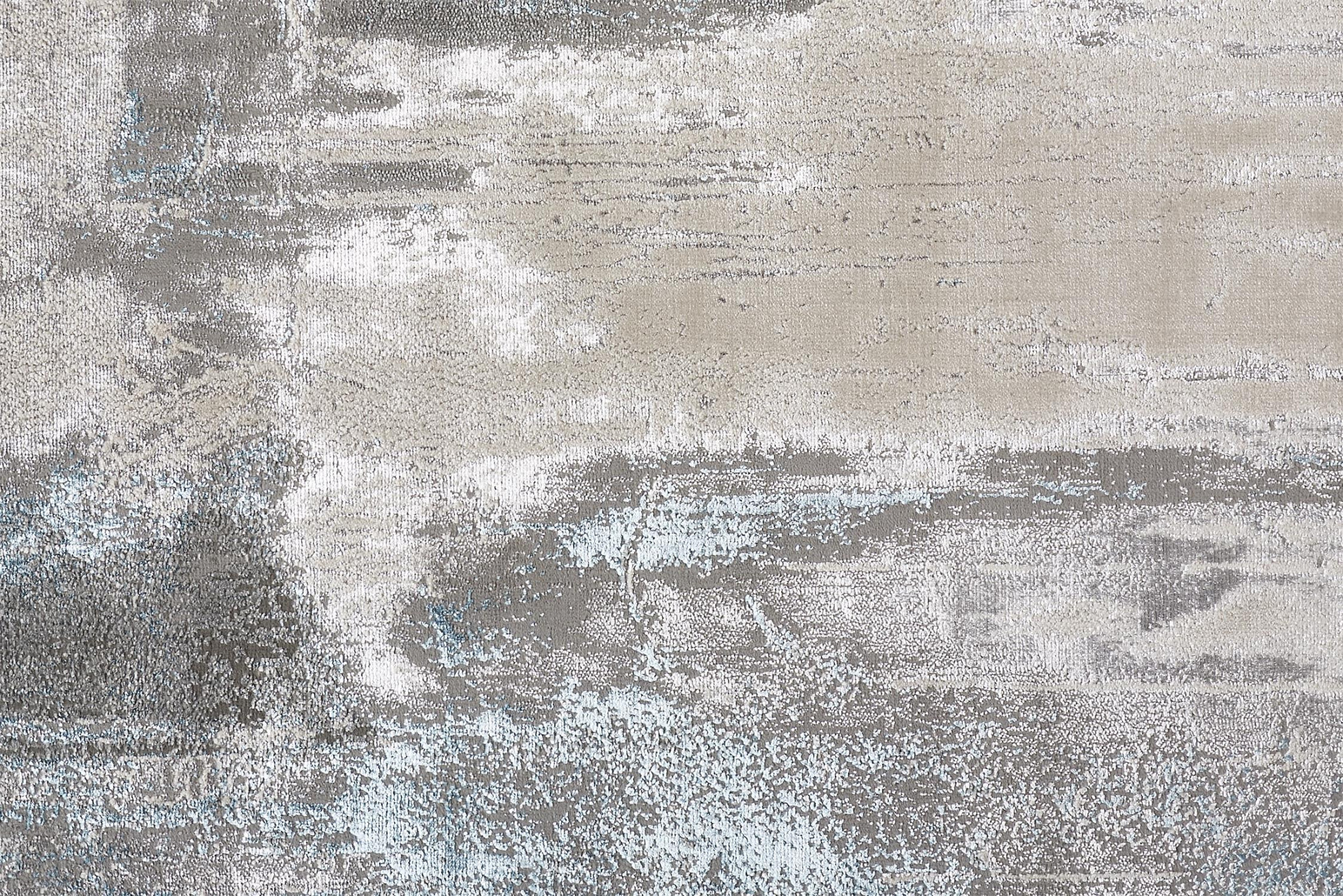 4" X 6" Gray and Ivory Abstract Non Skid Area Rug