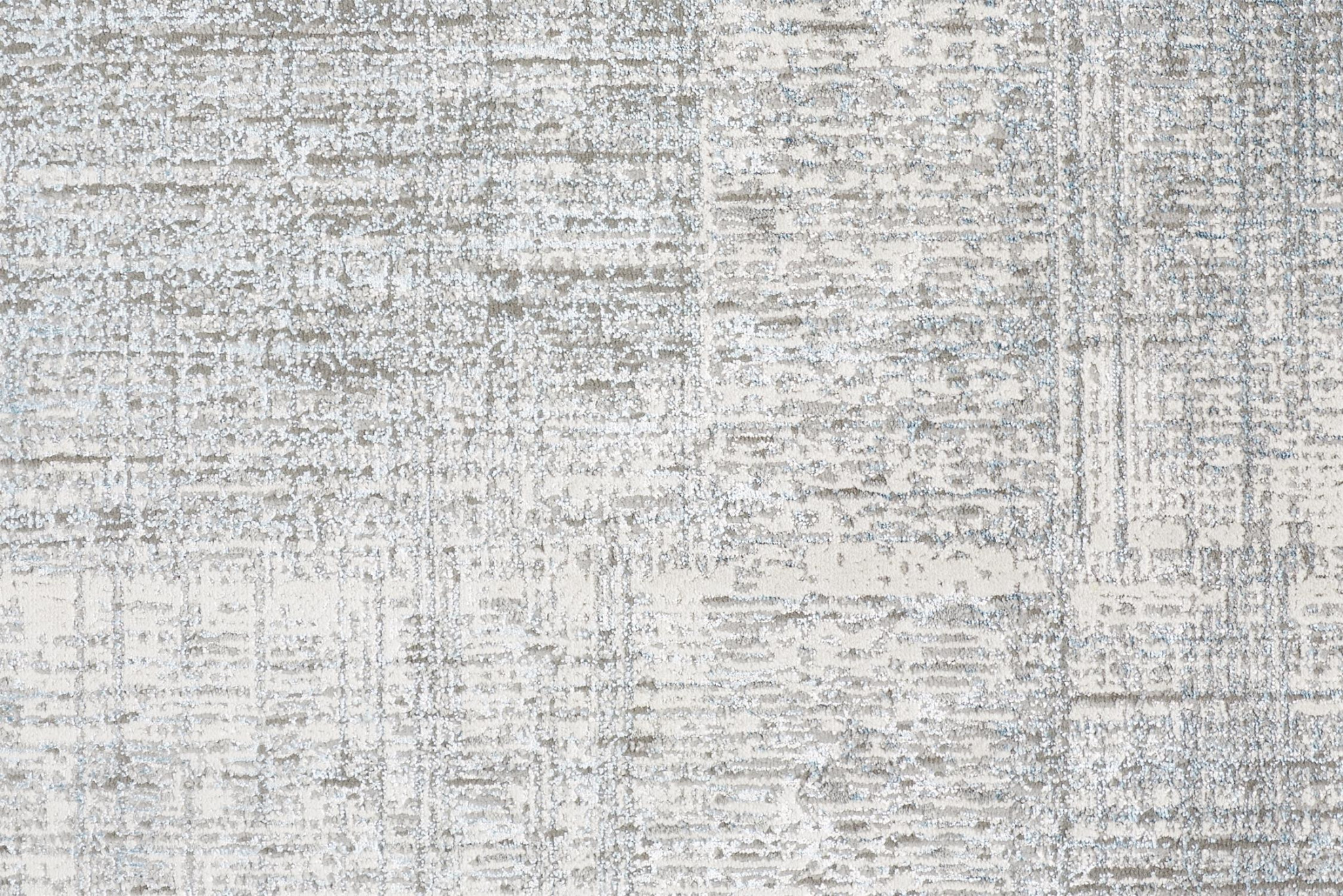 4" X 6" Gray and White Abstract Non Skid Area Rug