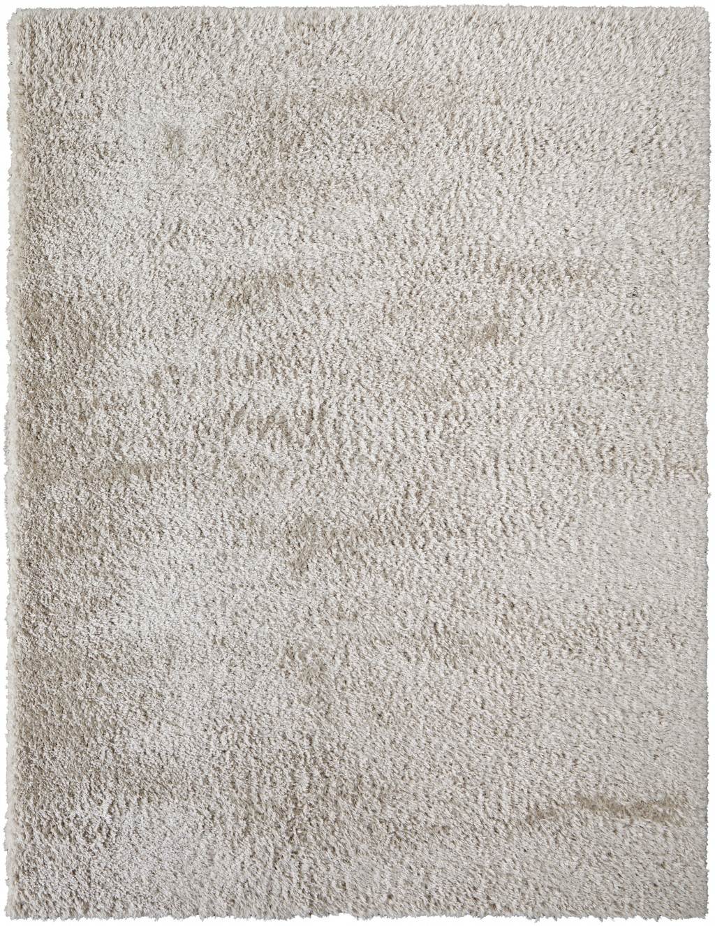 5' X 8' Ivory Shag Power Loom Stain Resistant Area Rug-513414-1