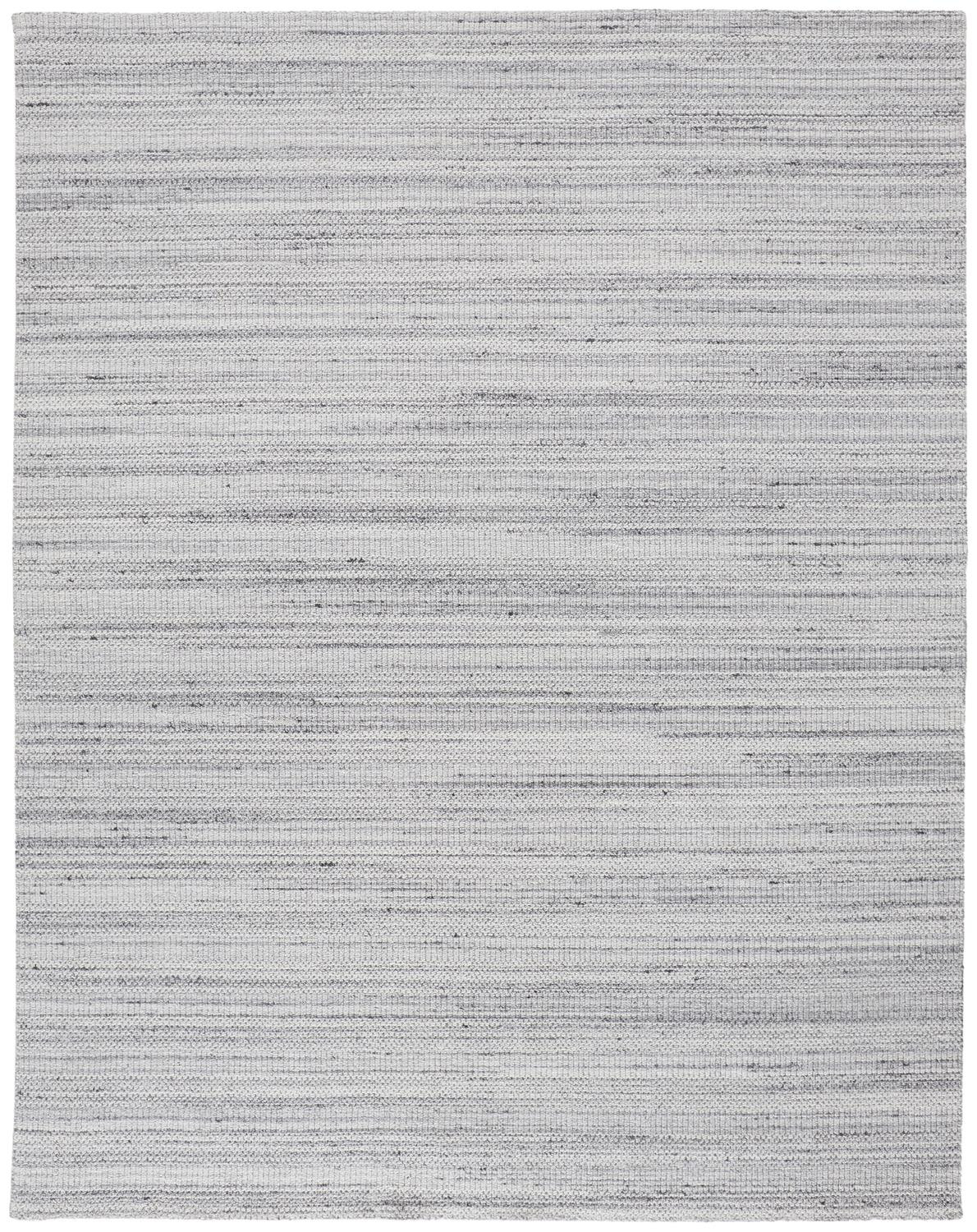 4' X 6' Silver Wool Hand Woven Stain Resistant Area Rug-514062-1