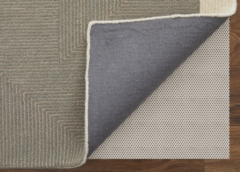 9" X 12" Black and Gray Wool Abstract Geometric Hand Tufted Area Rug