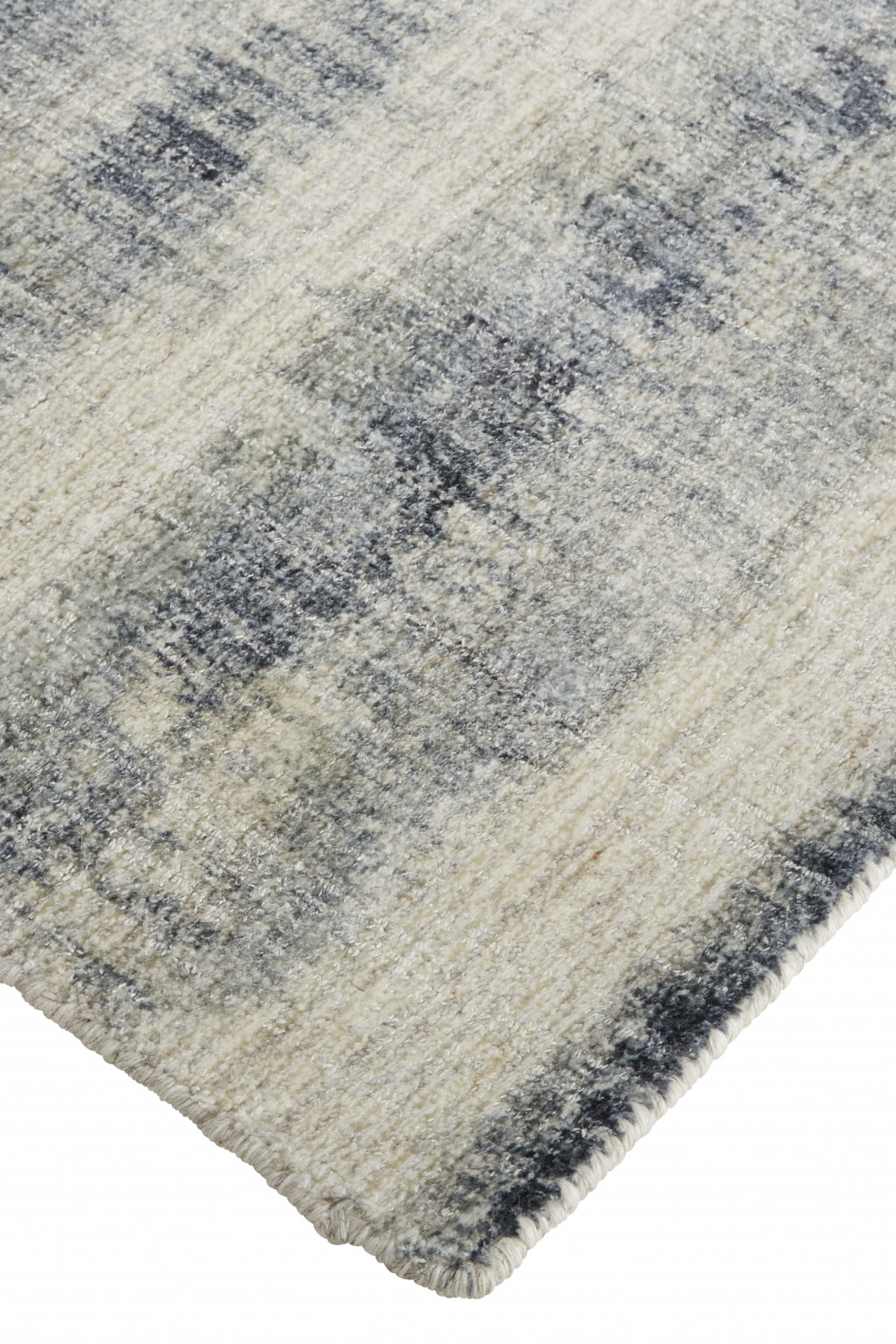 5' X 8' Ivory And Blue Abstract Hand Woven Area Rug-514450-5