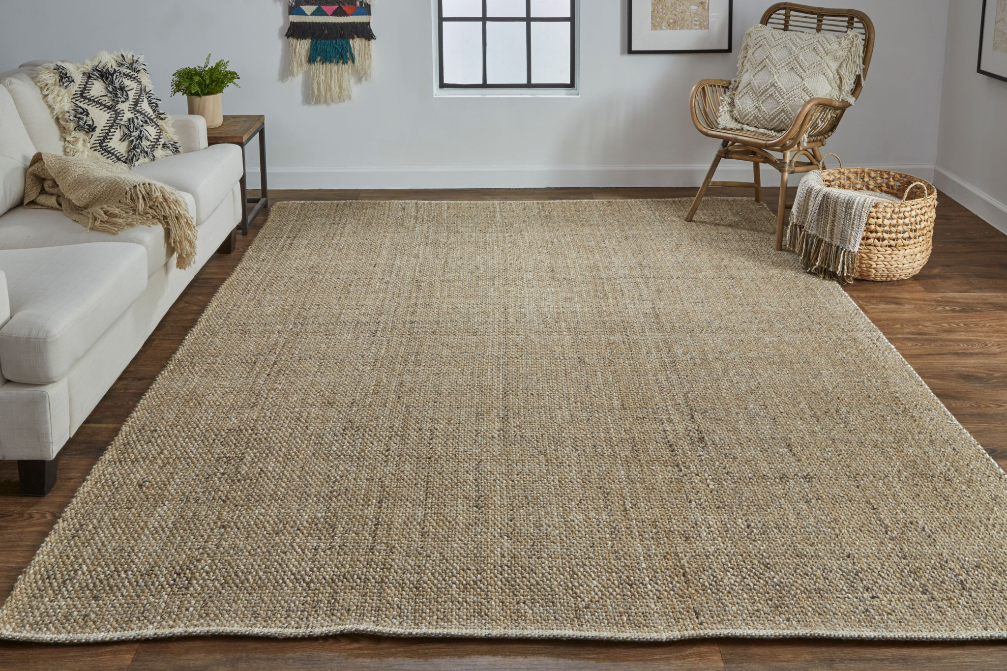 5" X 8" Brown Hand Woven Area Rug