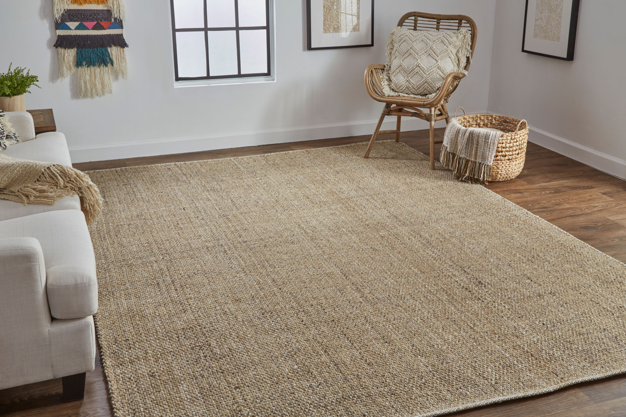 5" X 8" Brown Hand Woven Area Rug