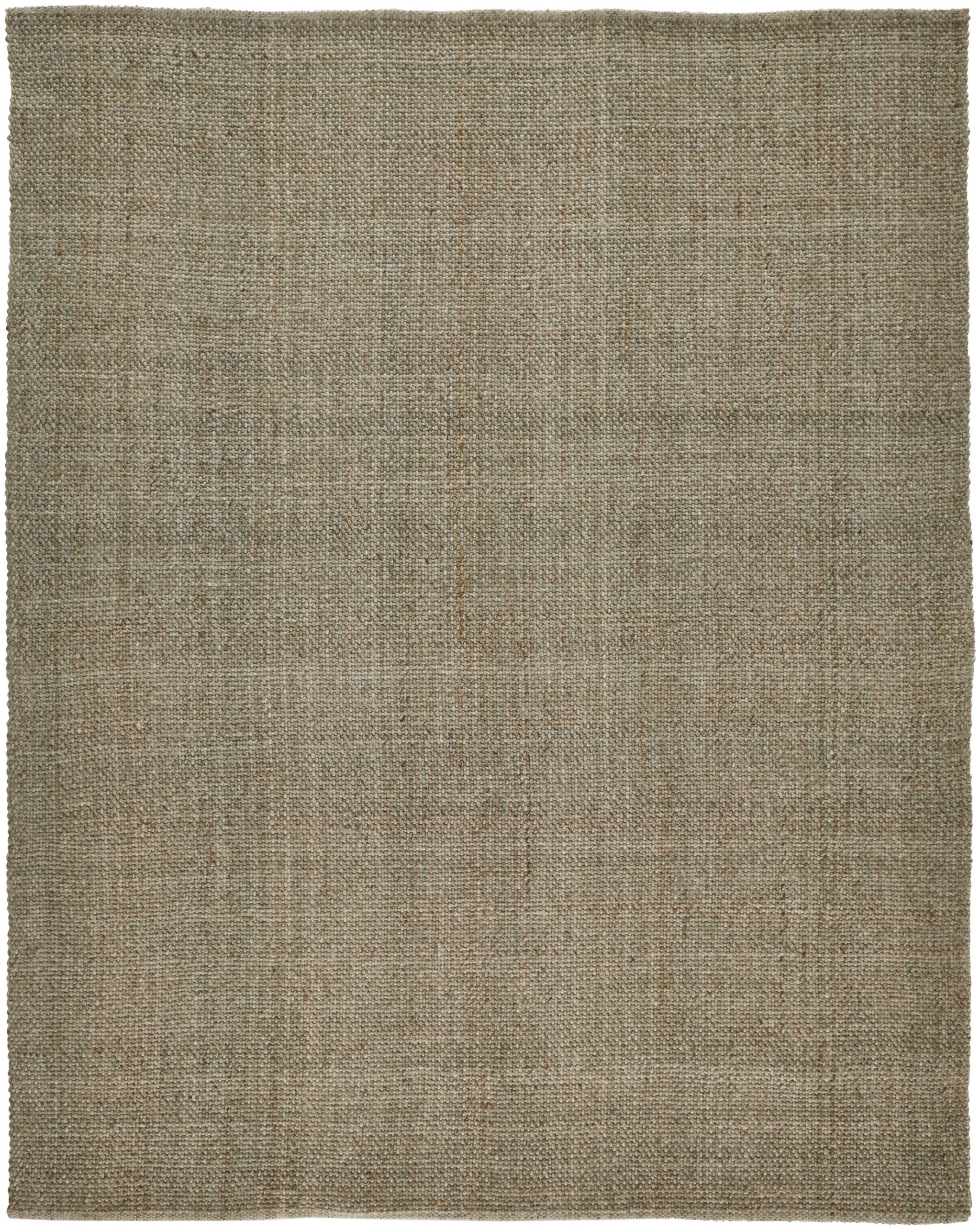 2 X 3 green And Tan Hand Woven Area Rug