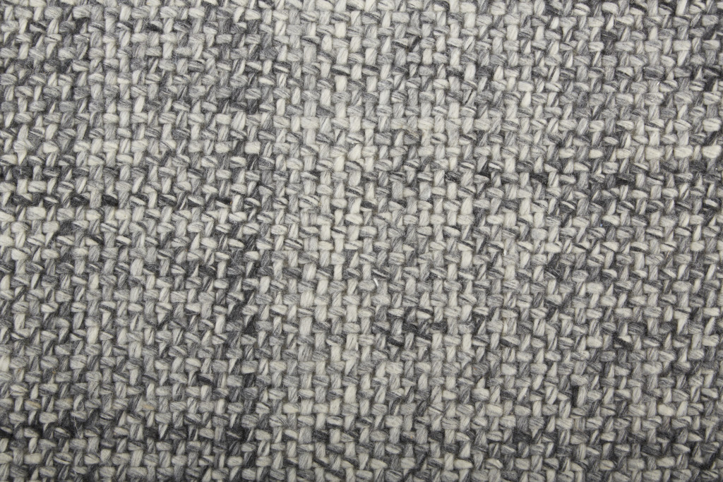 9" X 12" Gray Hand Woven Area Rug