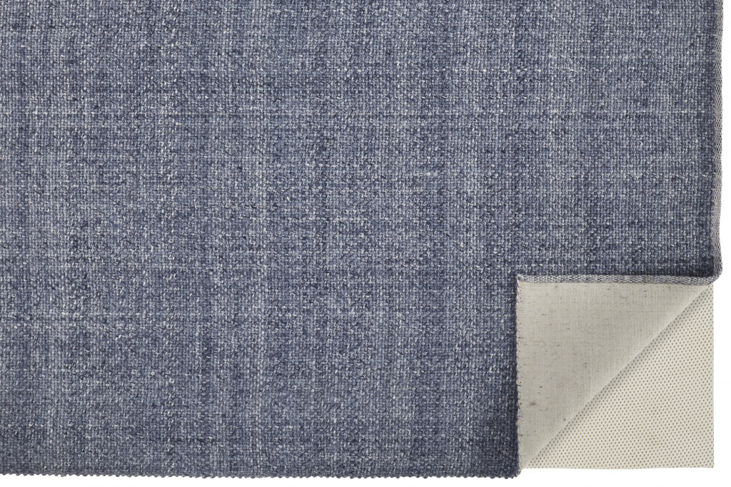 5" X 8" Blue Hand Woven Area Rug