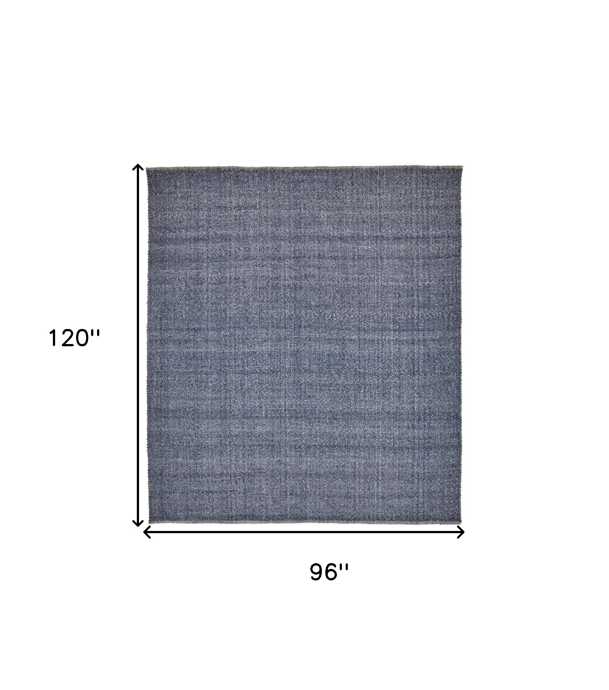 8" X 10" Blue Hand Woven Area Rug