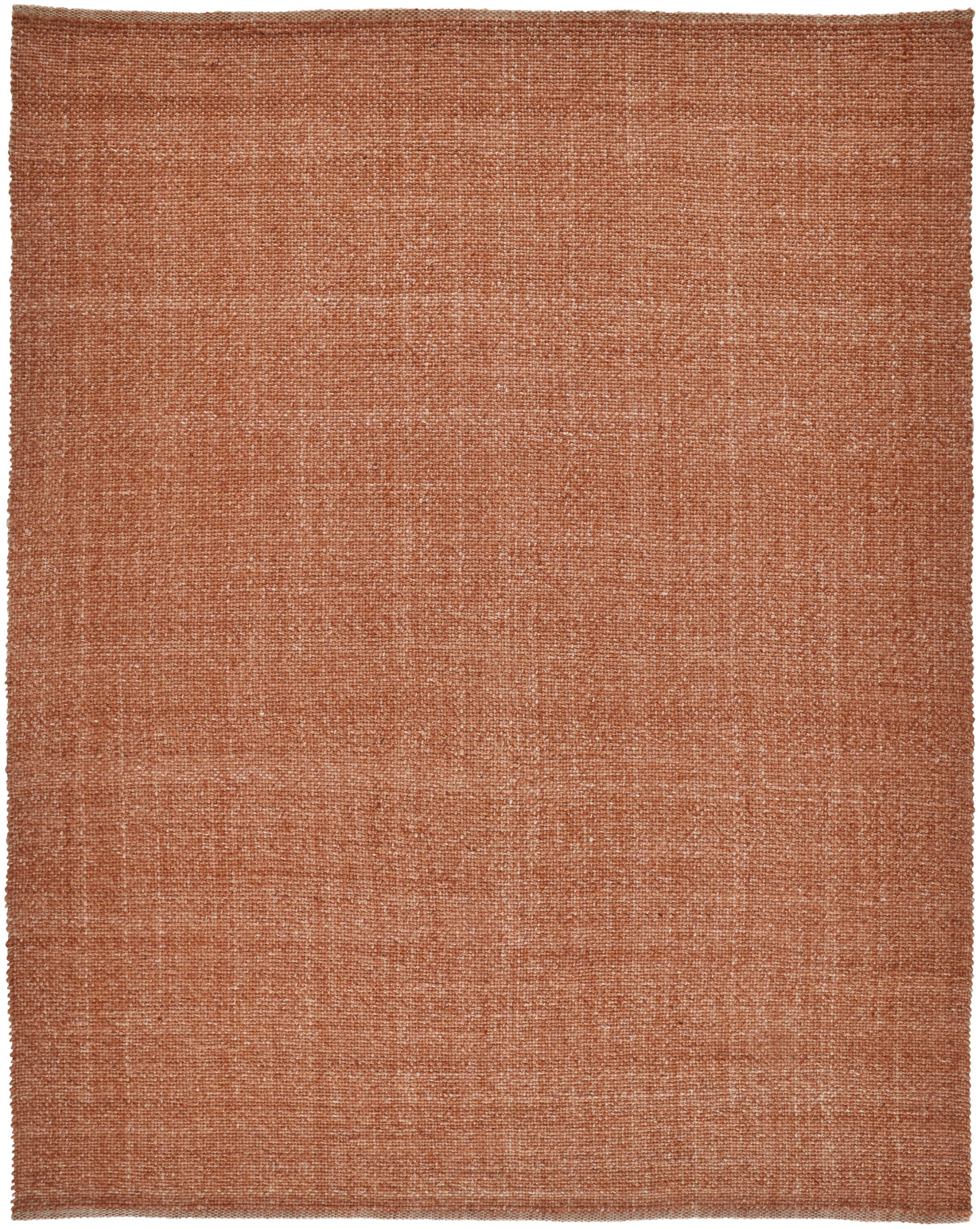 2" X 3" Orange Hand Woven Area Rug