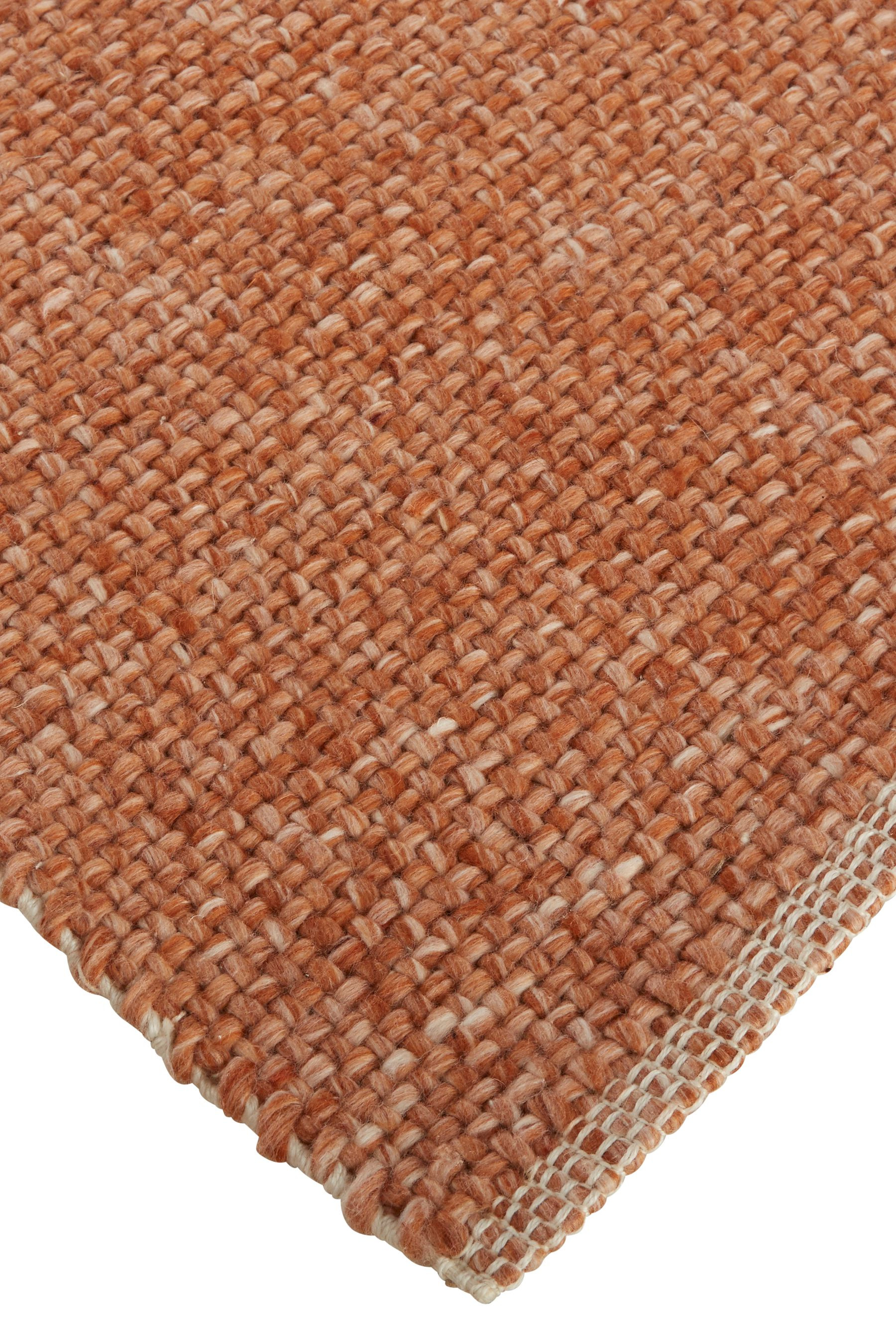 2" X 3" Orange Hand Woven Area Rug