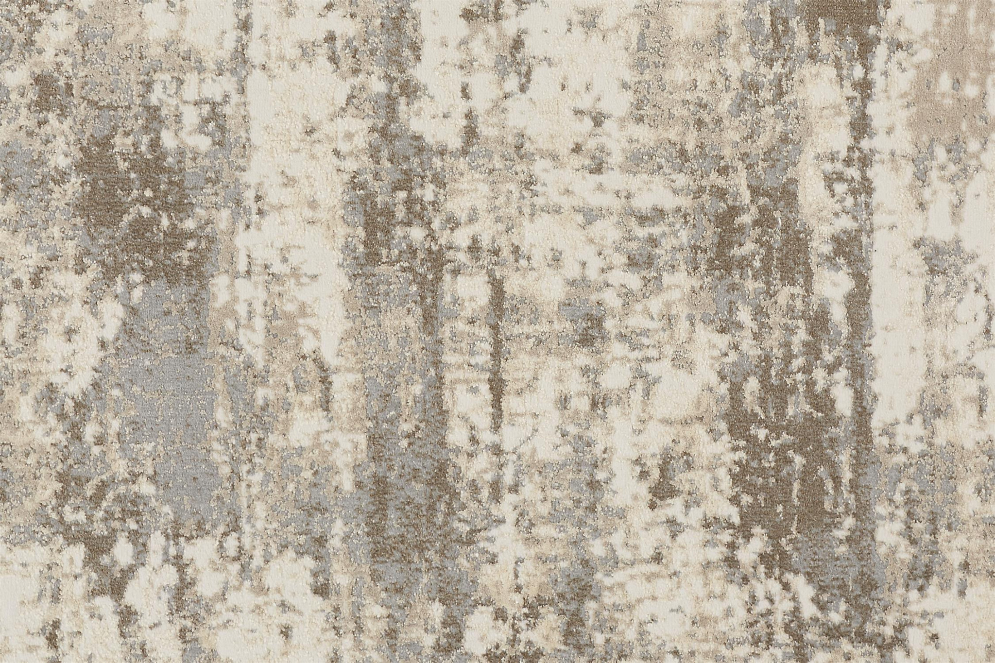 4" X 6" Brown and Ivory Abstract Non Skid Area Rug