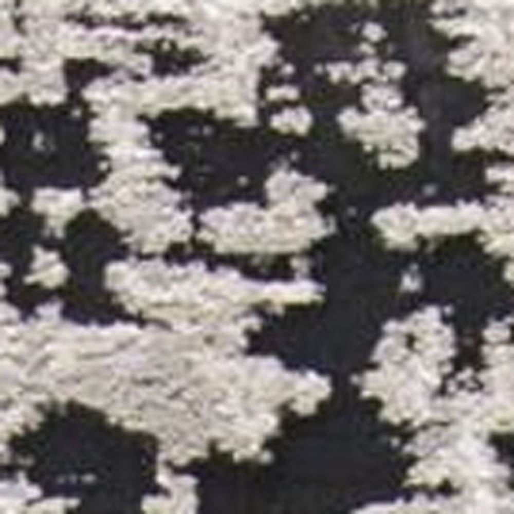 8" Black White And Gray Runner Rug