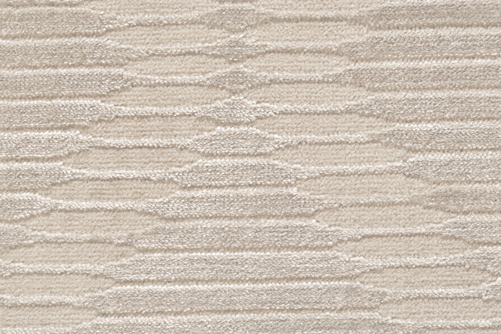2" X 3" Ivory And Tan Geometric Stain Resistant Area Rug
