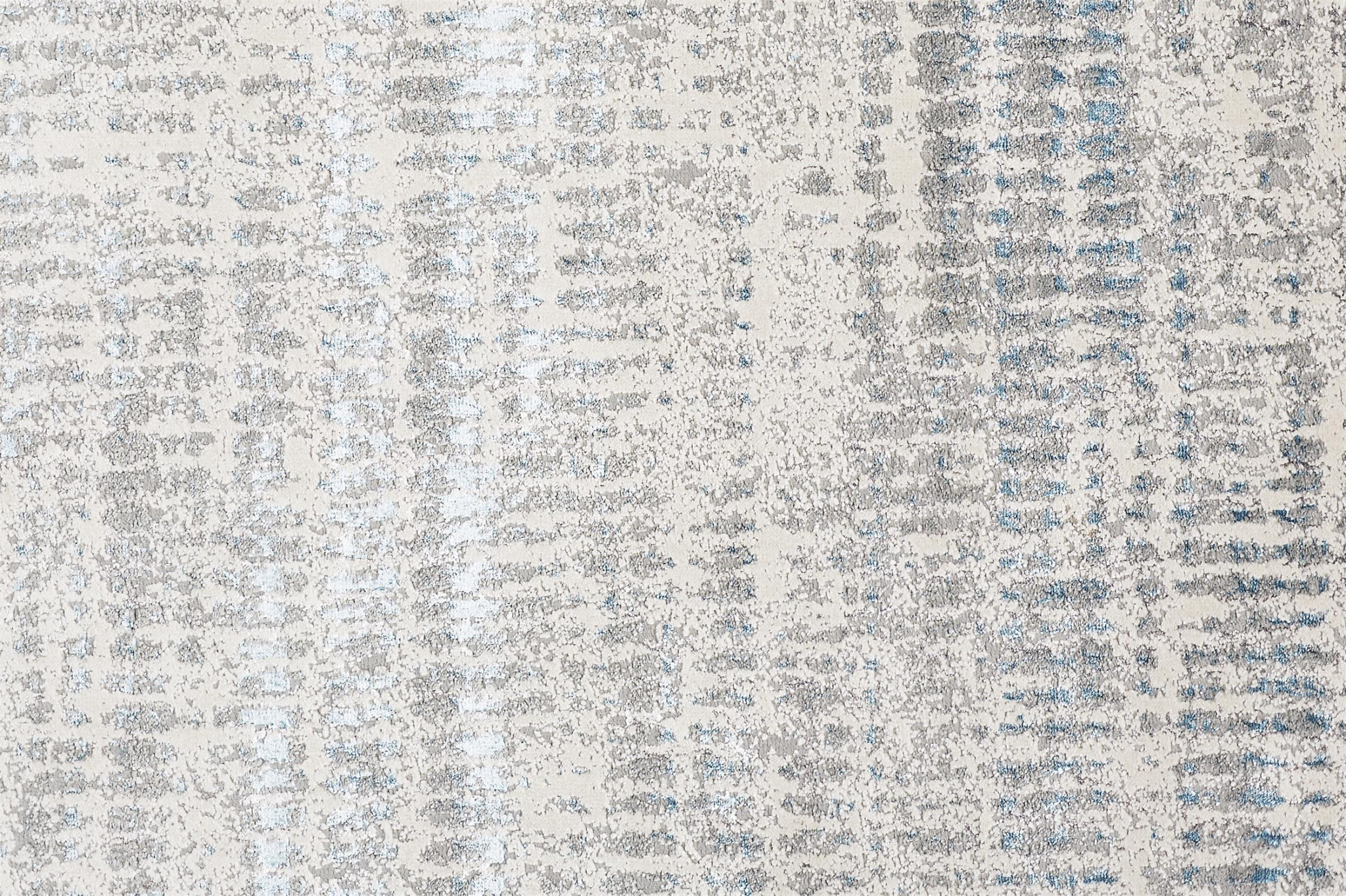 2" X 3" Blue Gray And Ivory Abstract Stain Resistant Area Rug