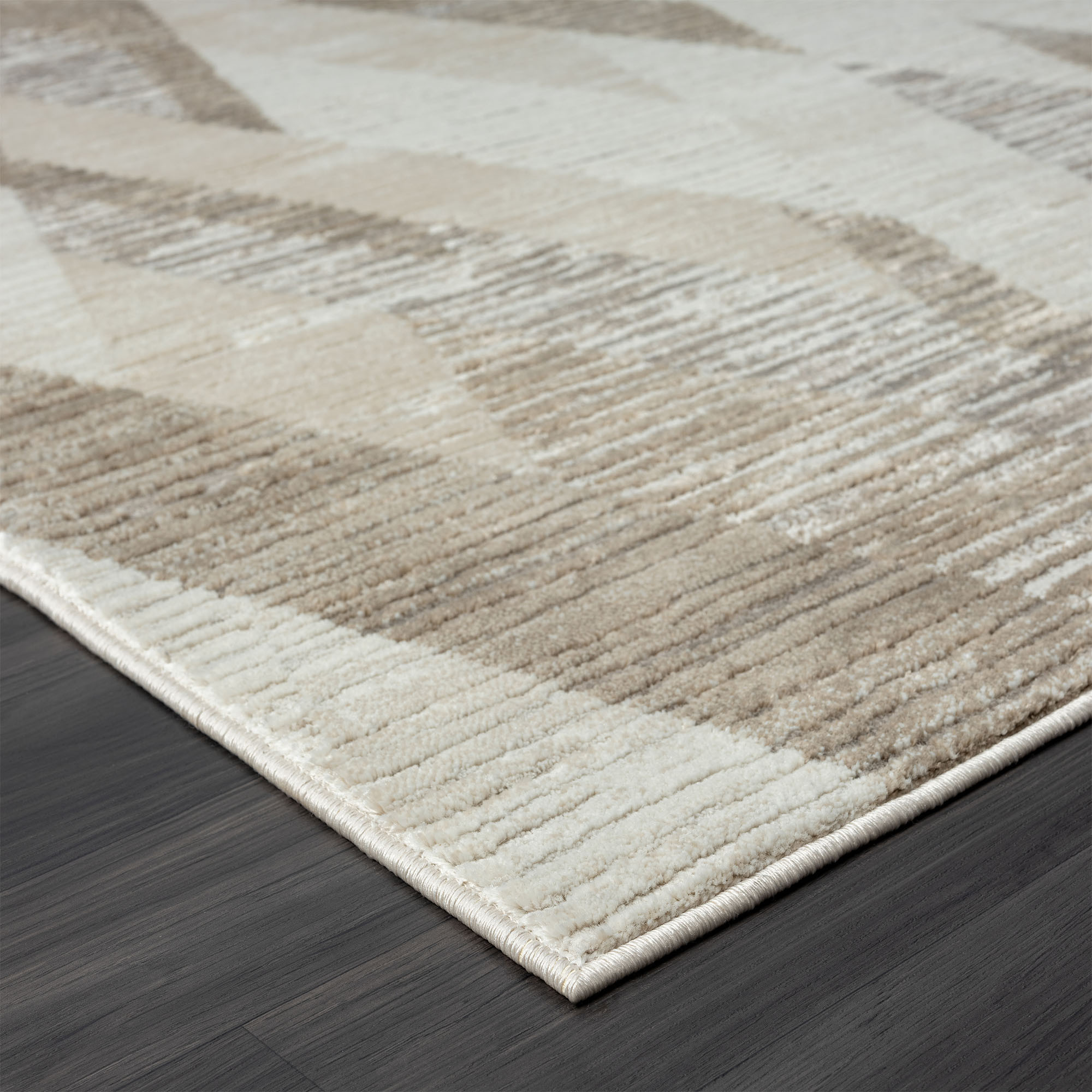 2" X 8" Gray Geometric Runner Rug