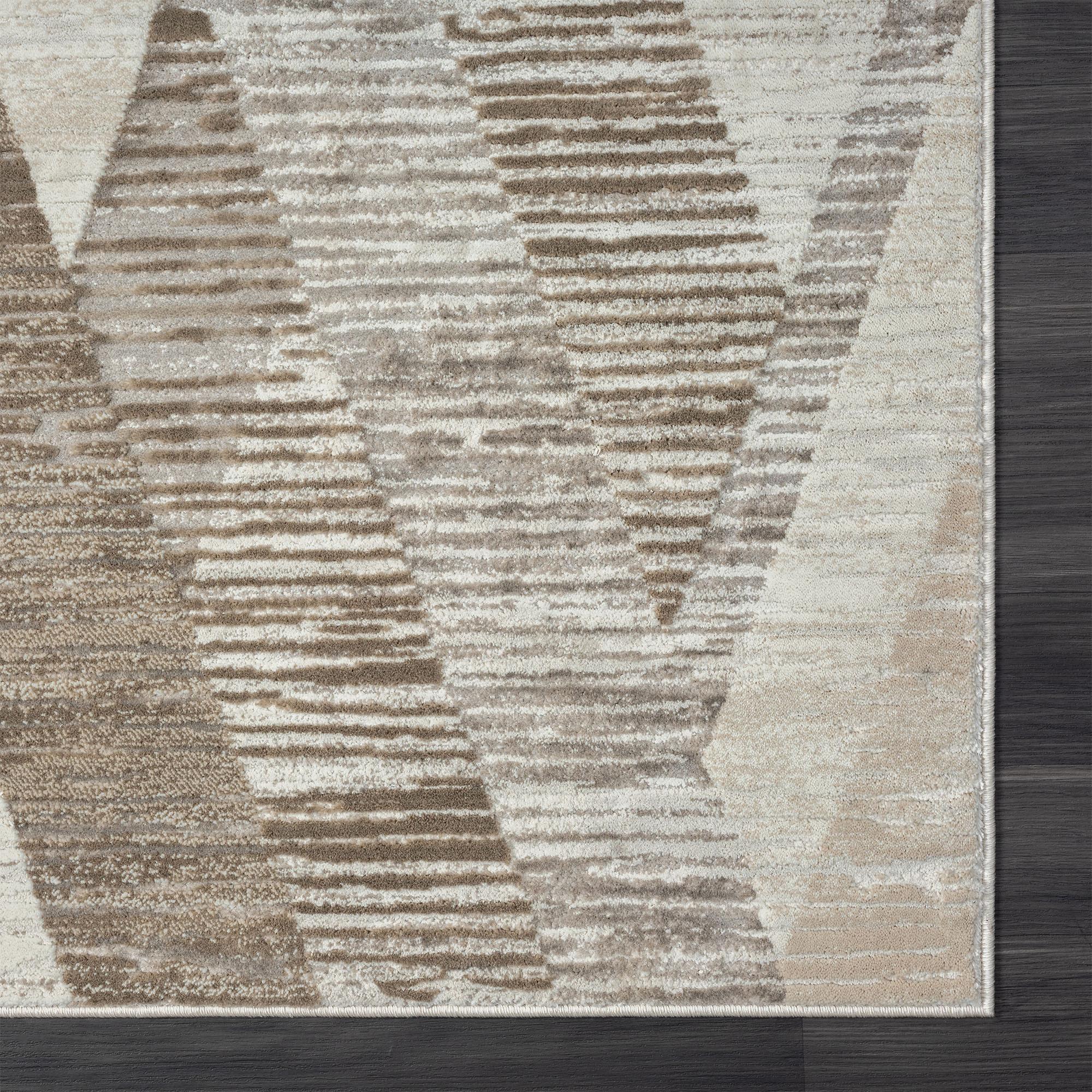 2 X 8 gray geometric Runner Rug