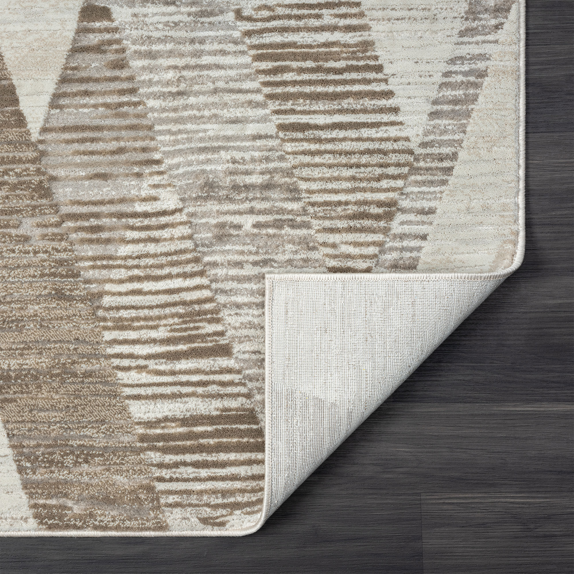 2" X 8" Gray Geometric Runner Rug