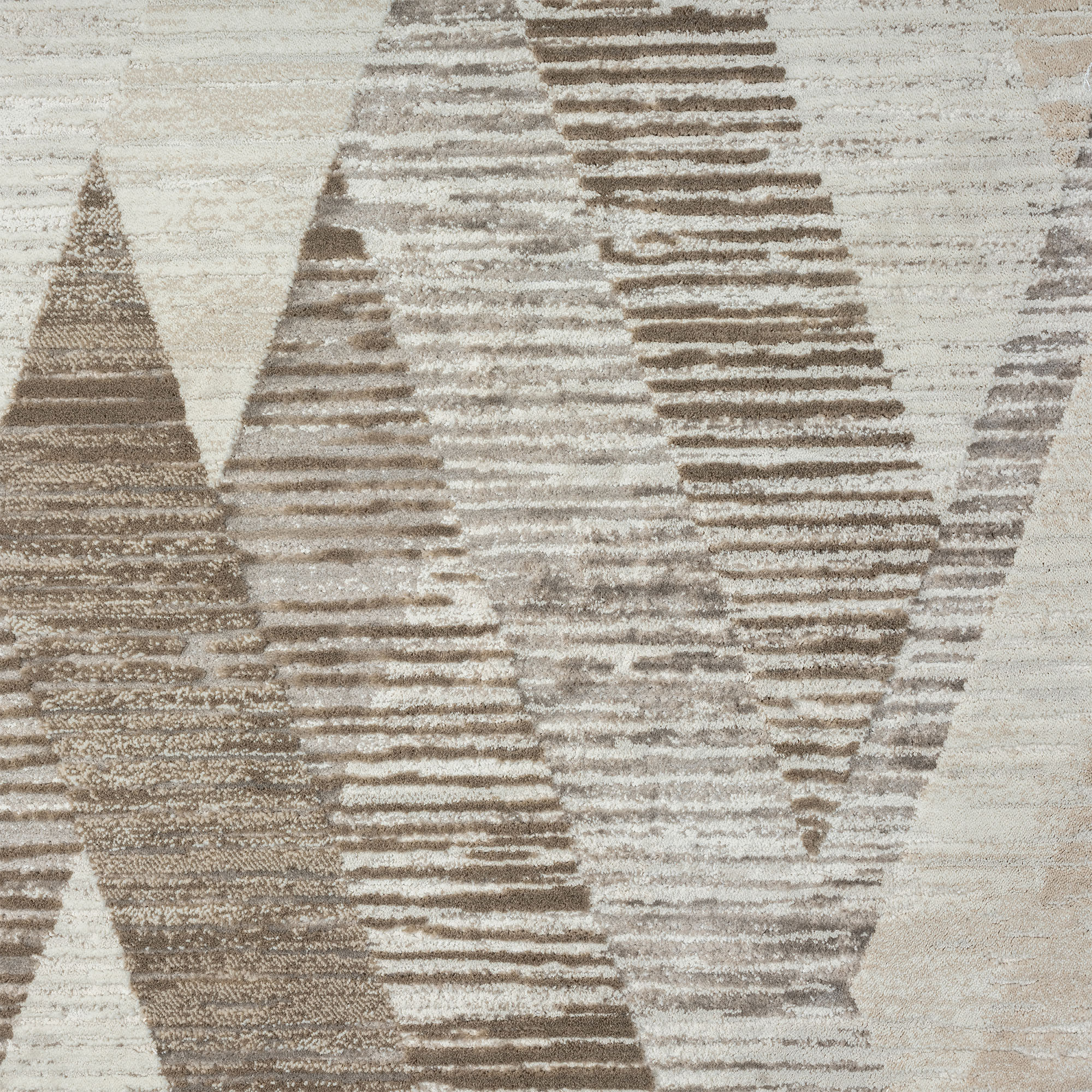 2" X 8" Gray Geometric Runner Rug