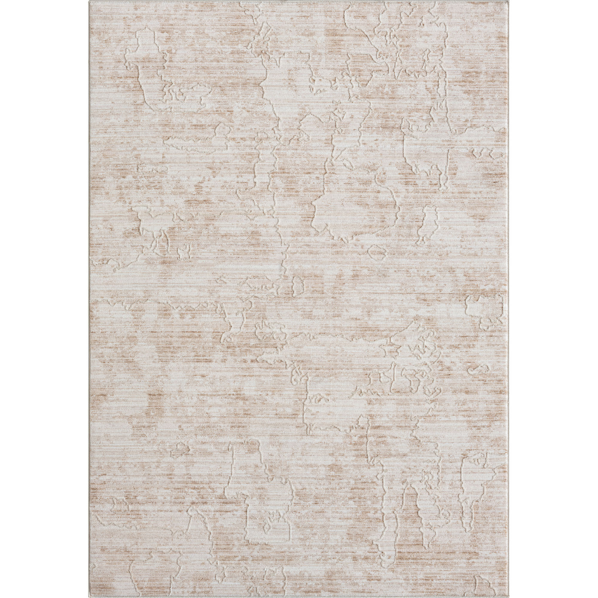 4' X 6' Beige Abstract Area Rug-515900-1