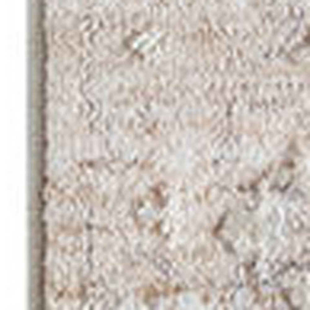 5" X 8" Gray Botanical Area Rug