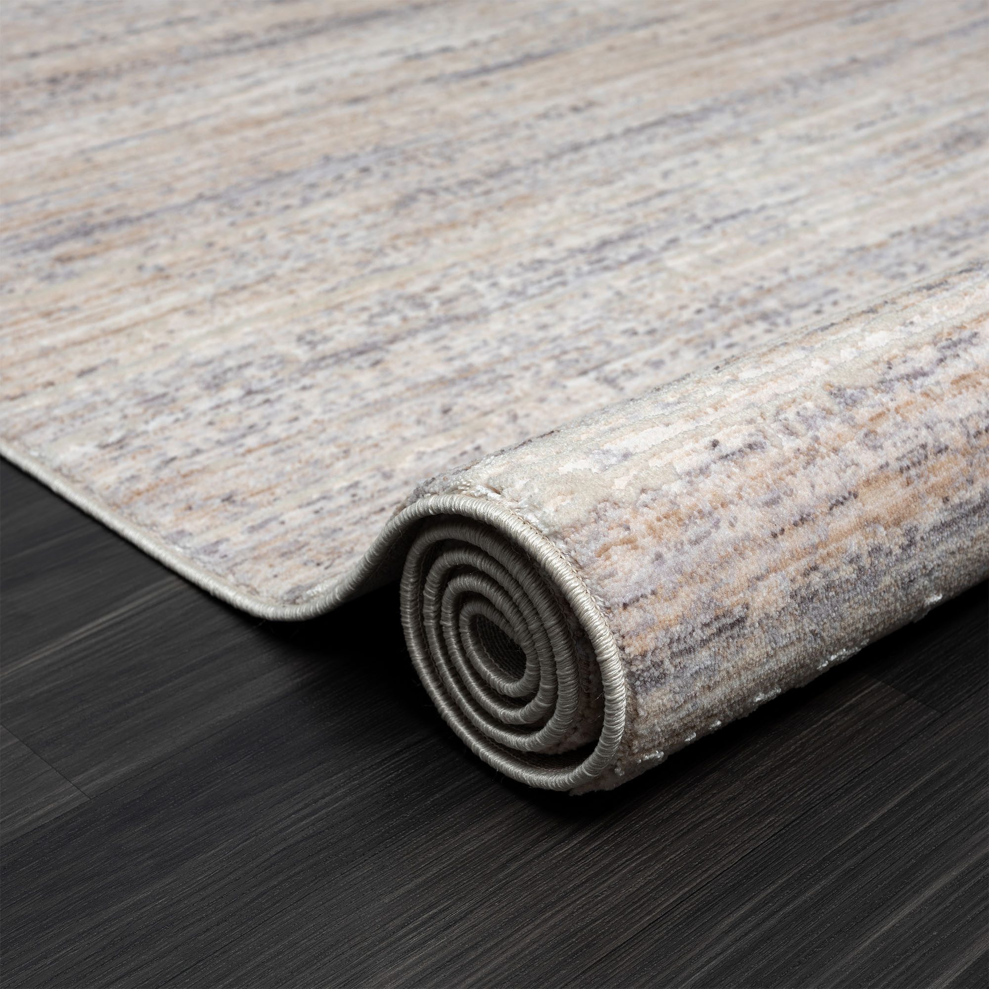 5" X 8" Gray Abstract Area Rug