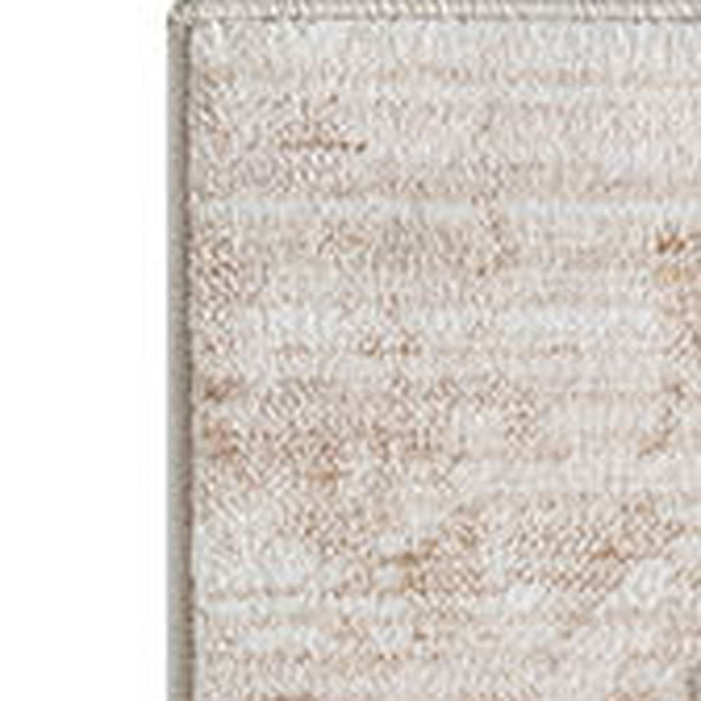 8" X 10" Beige Abstract Area Rug