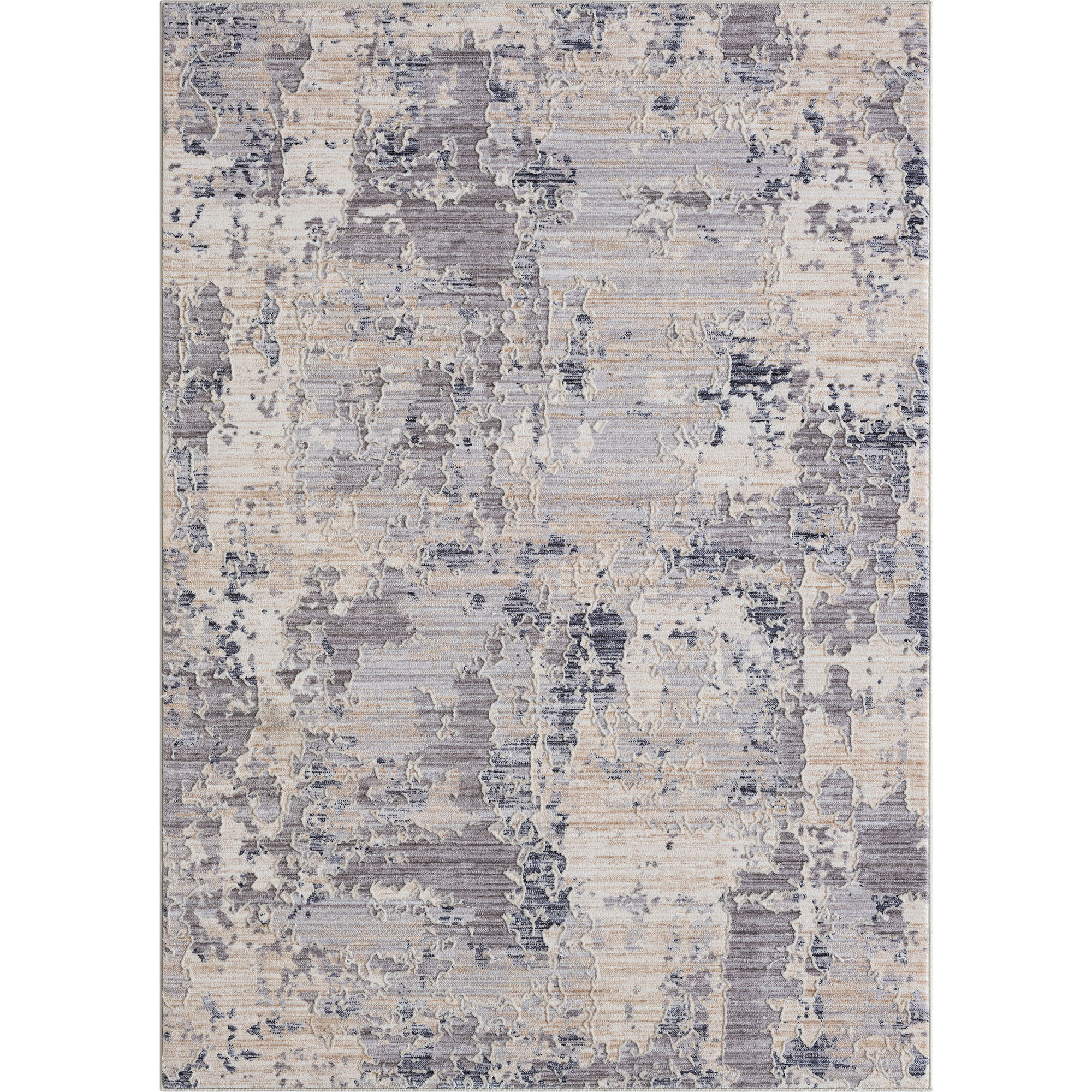 5 X 8 gray Abstract Area Rug