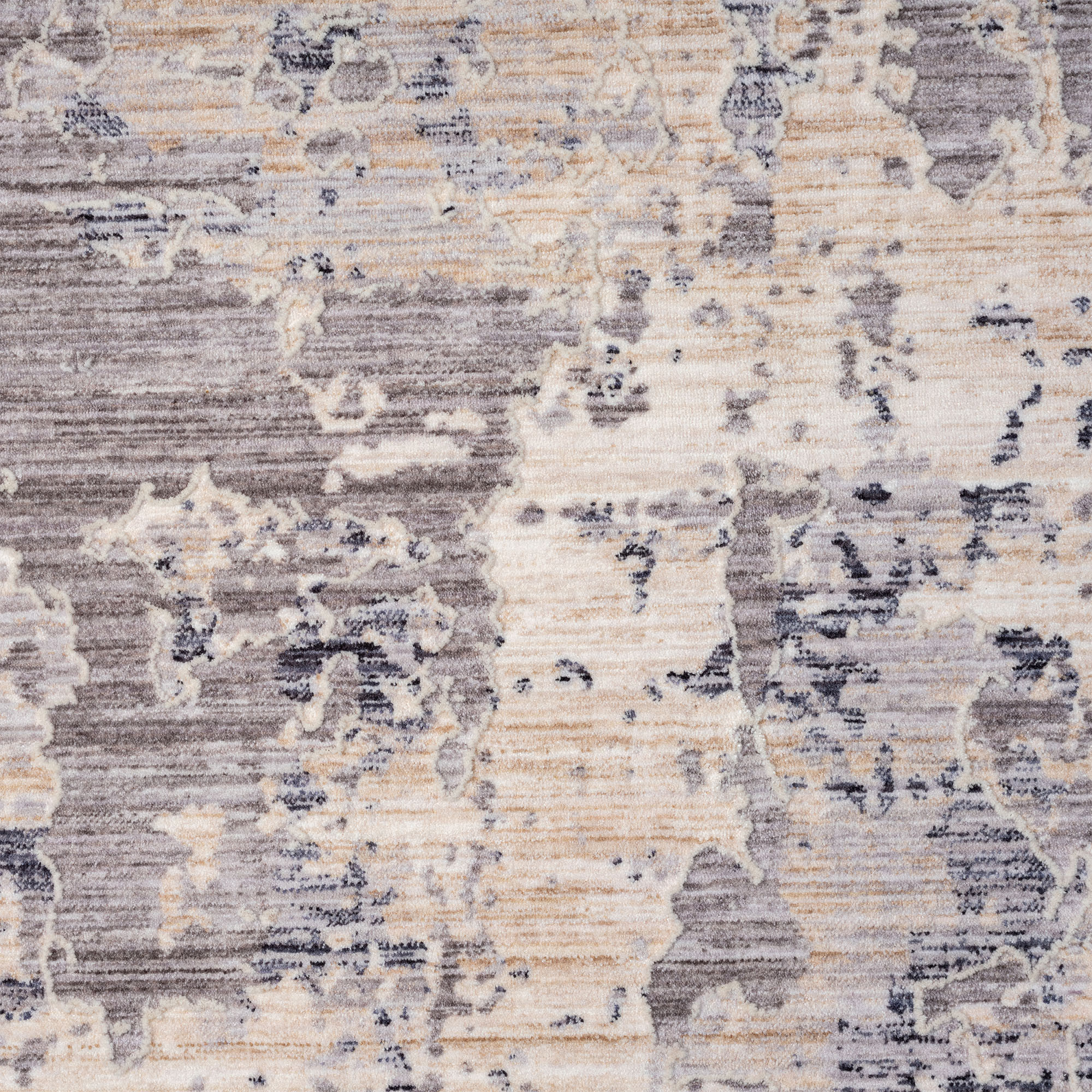 8" X 10" Gray Abstract Area Rug