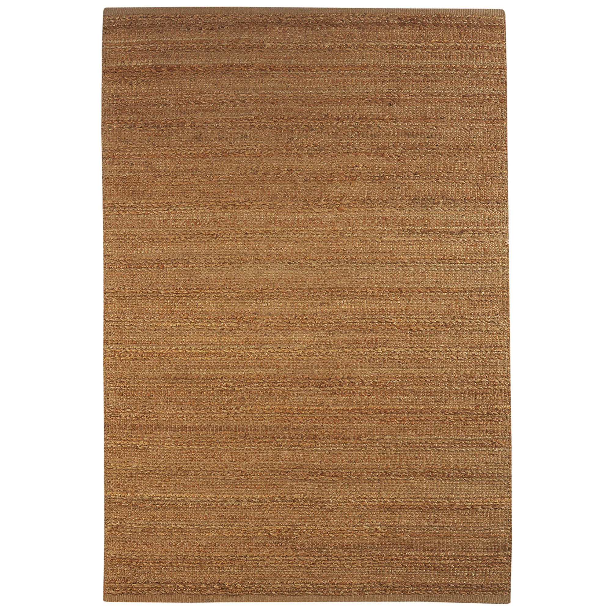 8" X 10" Beige Hand Woven Non Skid Area Rug