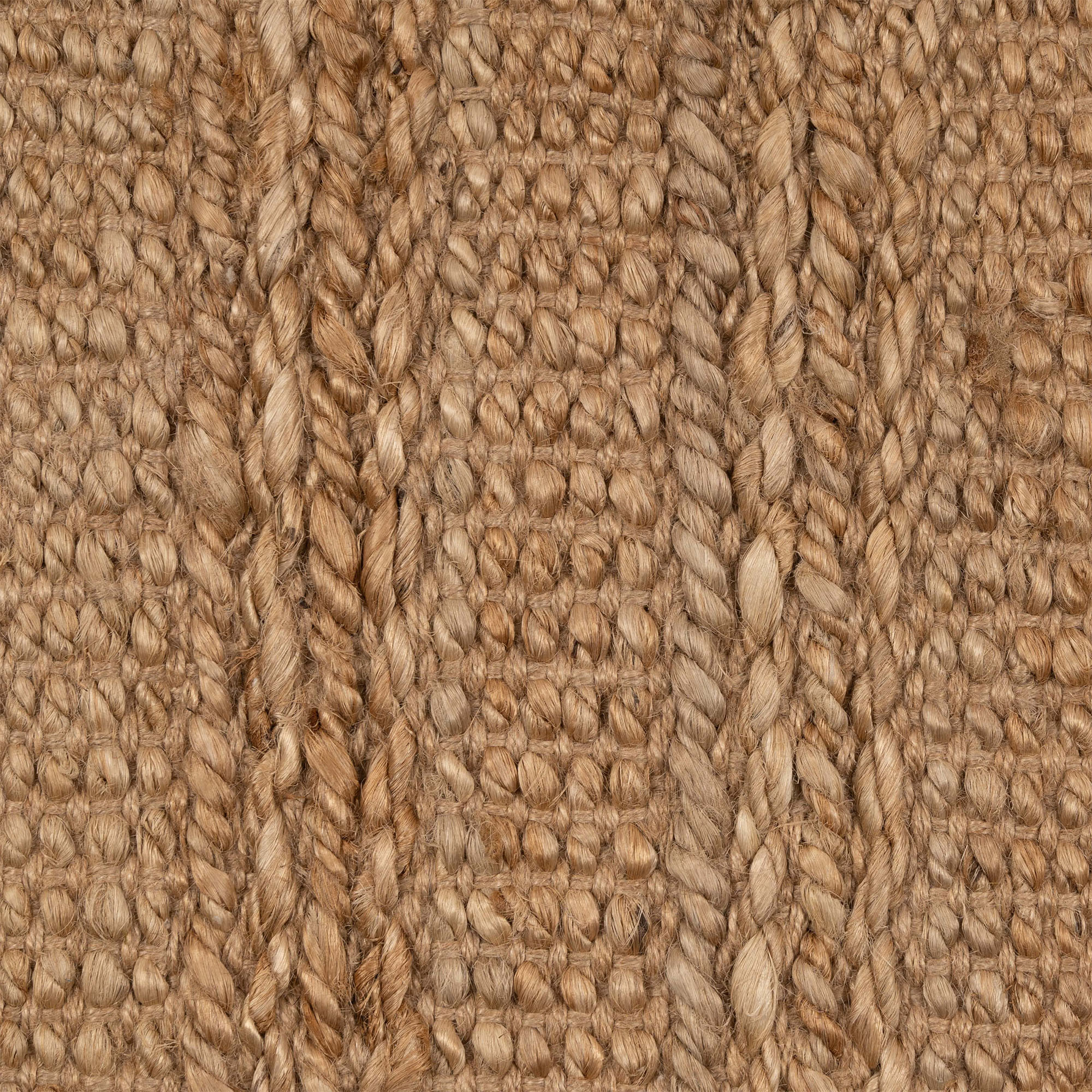 8" X 10" Beige Hand Woven Non Skid Area Rug